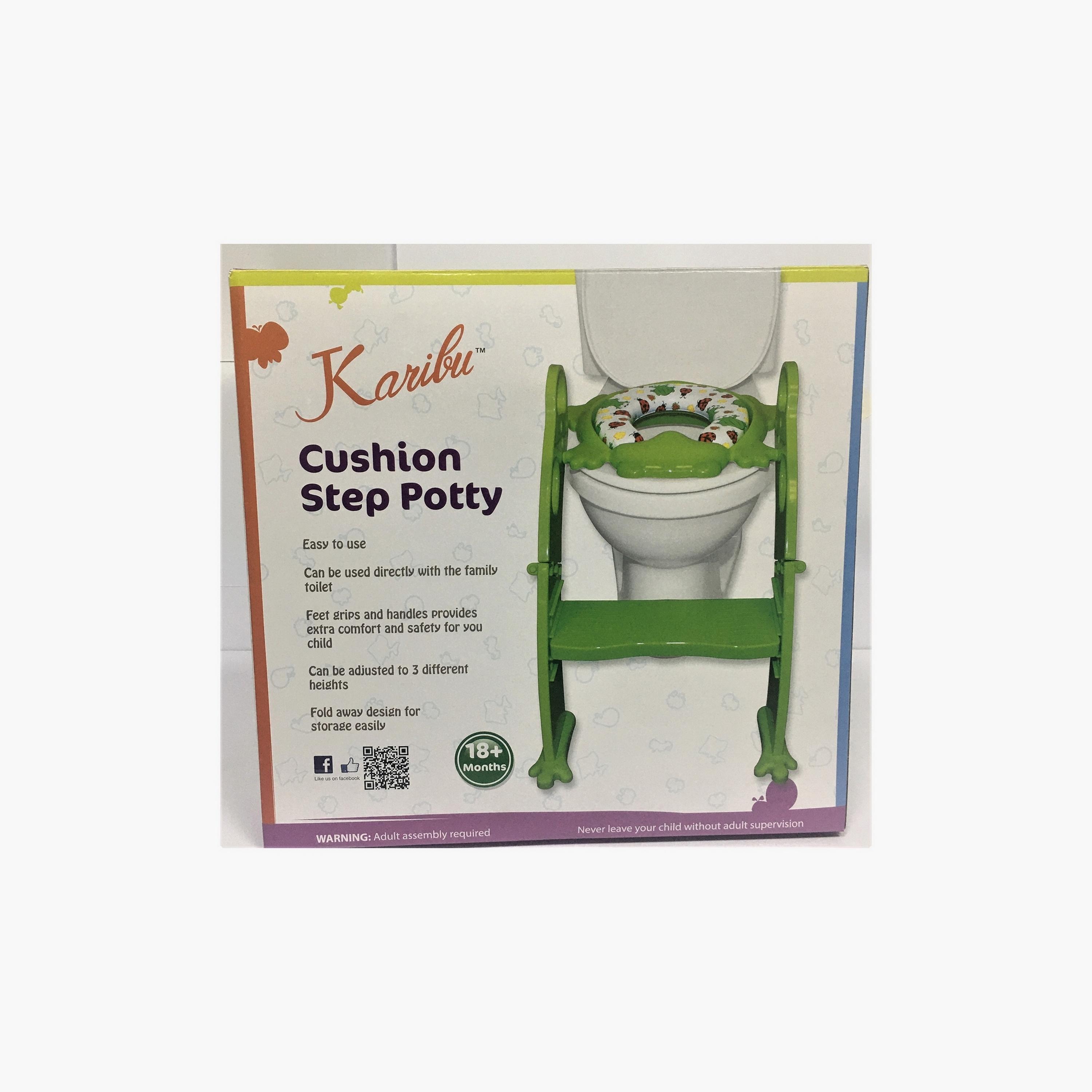 Karibu Cushion Potty Seat with Ladder, Frog-baby-diapering-pottytraining-image-3