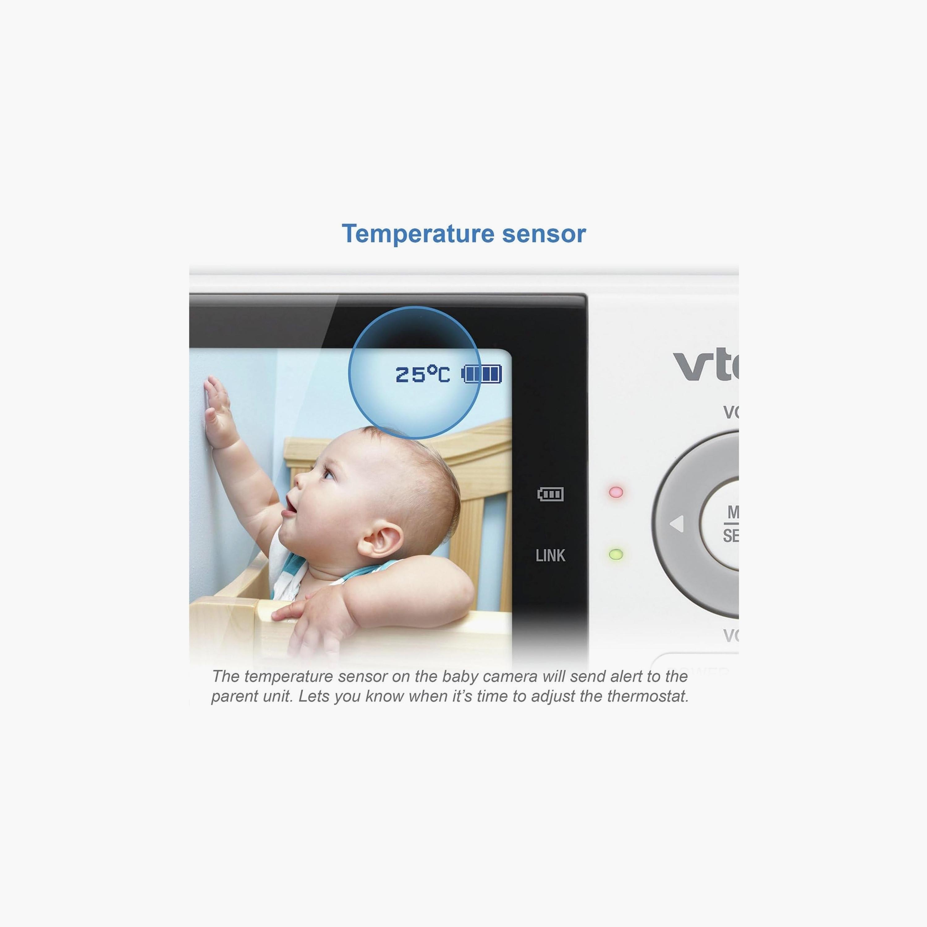 شاشة فيديو مقاس 2.8 بوصة ودقة 270 بكسل مع إضاءة ليلية من ڤي تيك-baby-healthandsafety-babymonitors-image-4