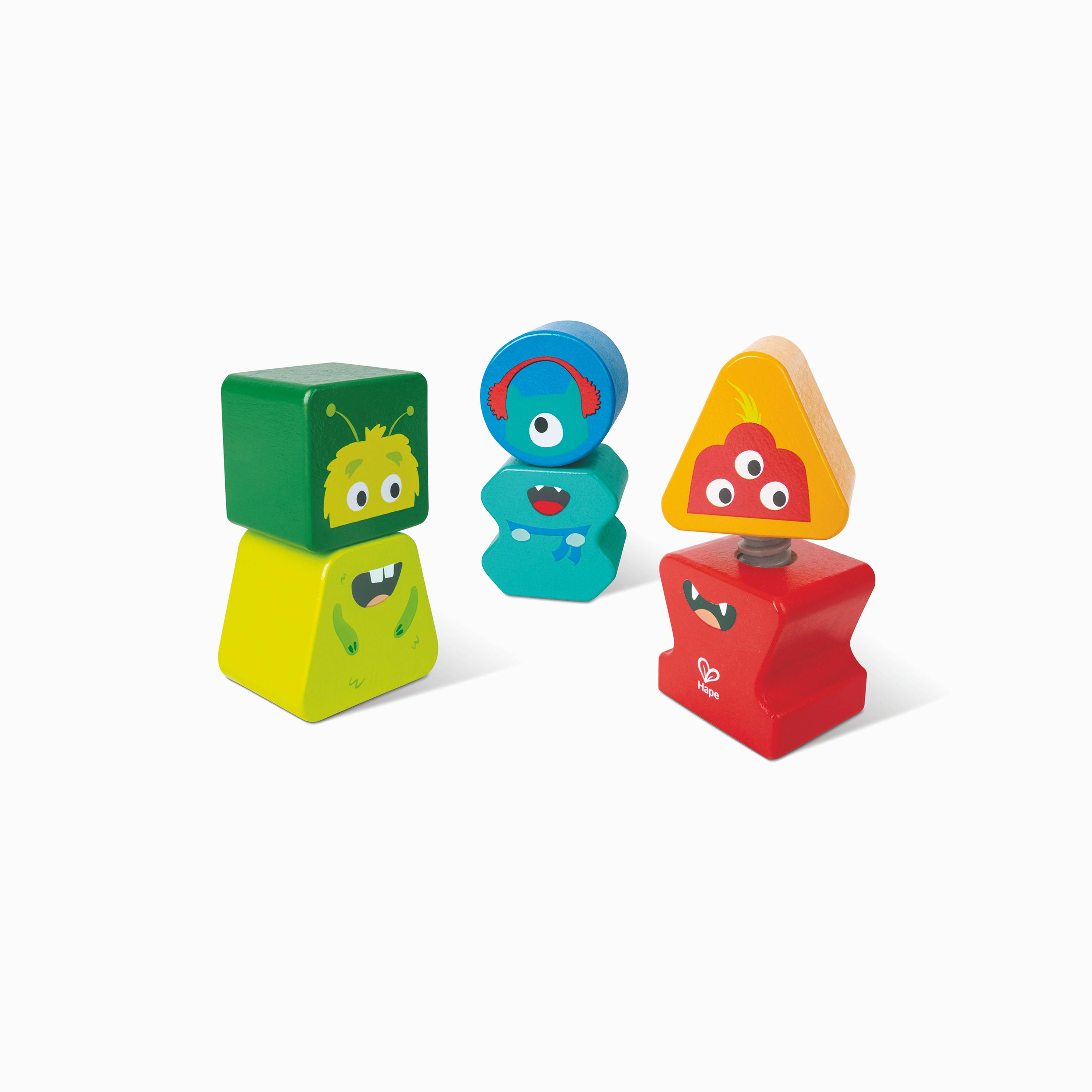 Hape Building Block Monster Buddies, Multicolor-toys-buildingblocks-blocks-image-1