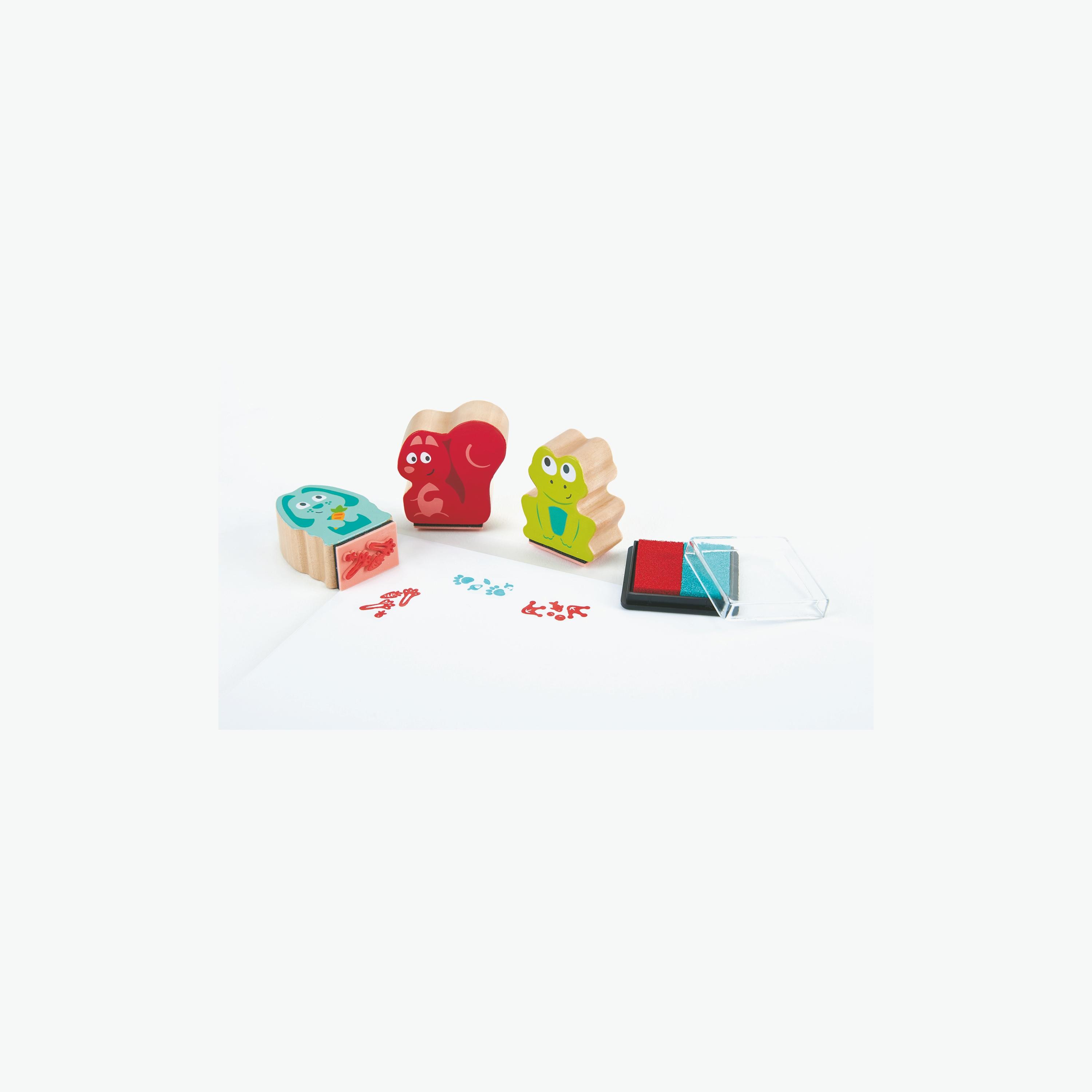 مجموعة ختم حبر على شكل حيوان من هيب، متعددة الألوان-school-artsandcrafts-image-1