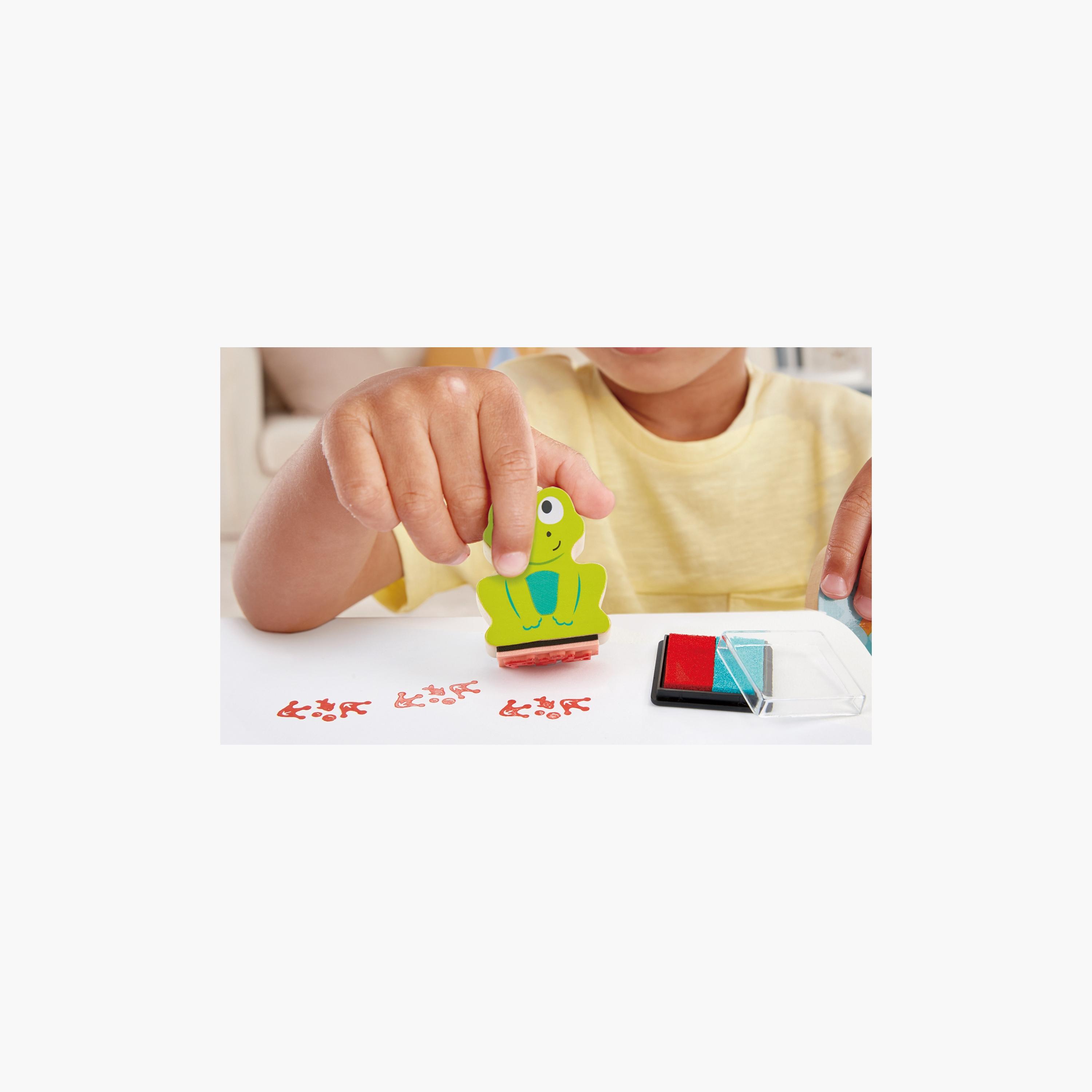 مجموعة ختم حبر على شكل حيوان من هيب، متعددة الألوان-school-artsandcrafts-image-3