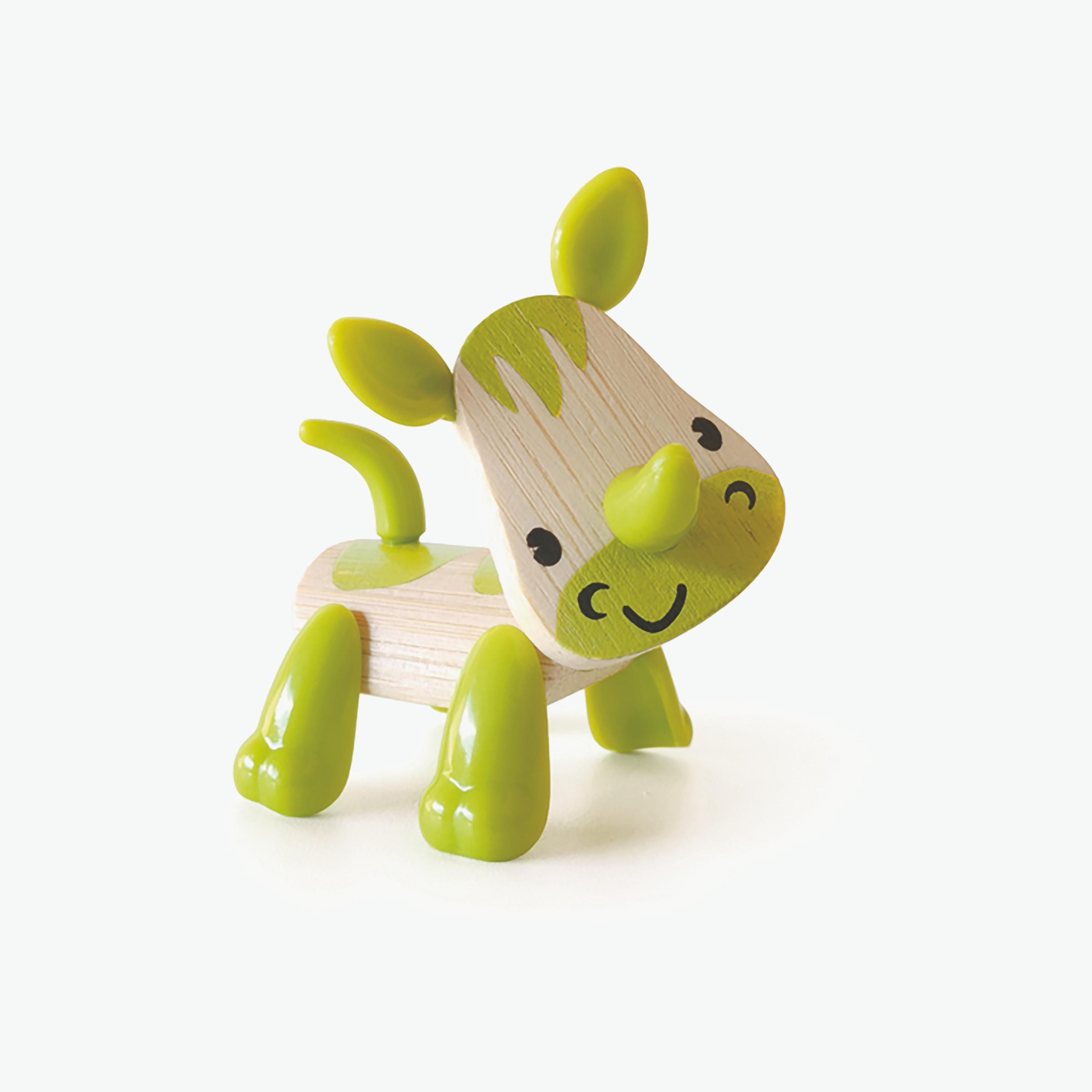 Hape Wooden Mini-mals - Rhino-toys-babyandtoddlertoys-learningtoys-image-1