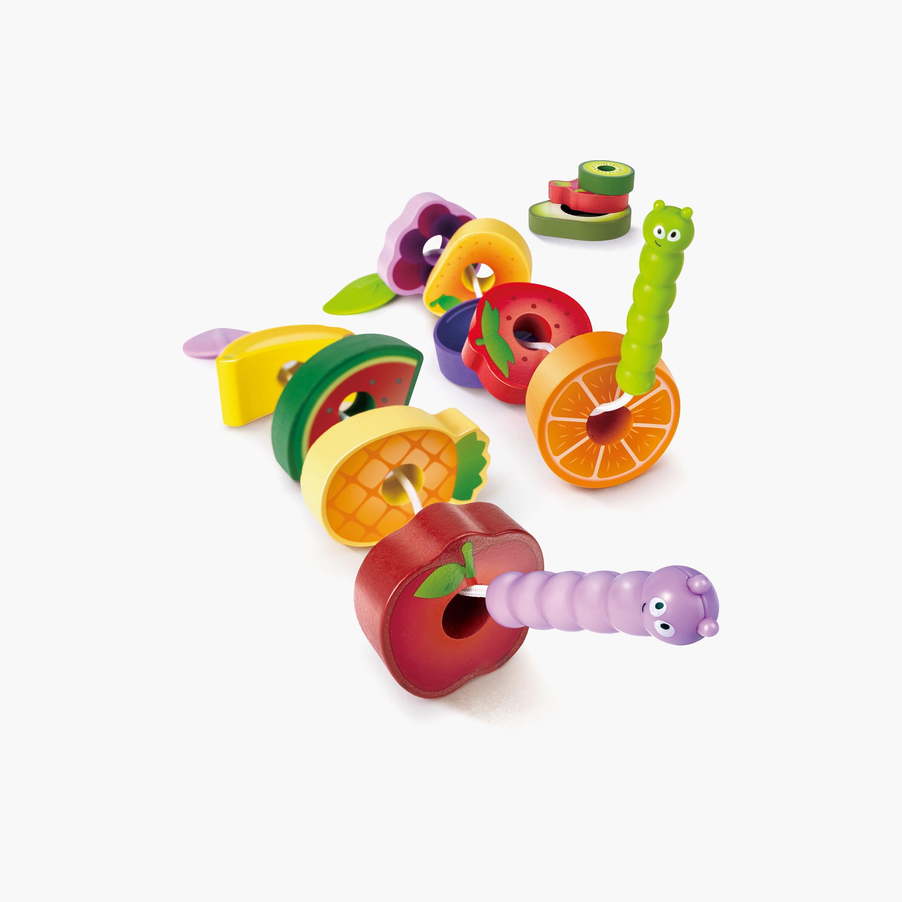 Hape Wooden Colorful Caterpillar Fruit Feast Playset-toys-actionfigures-image-3