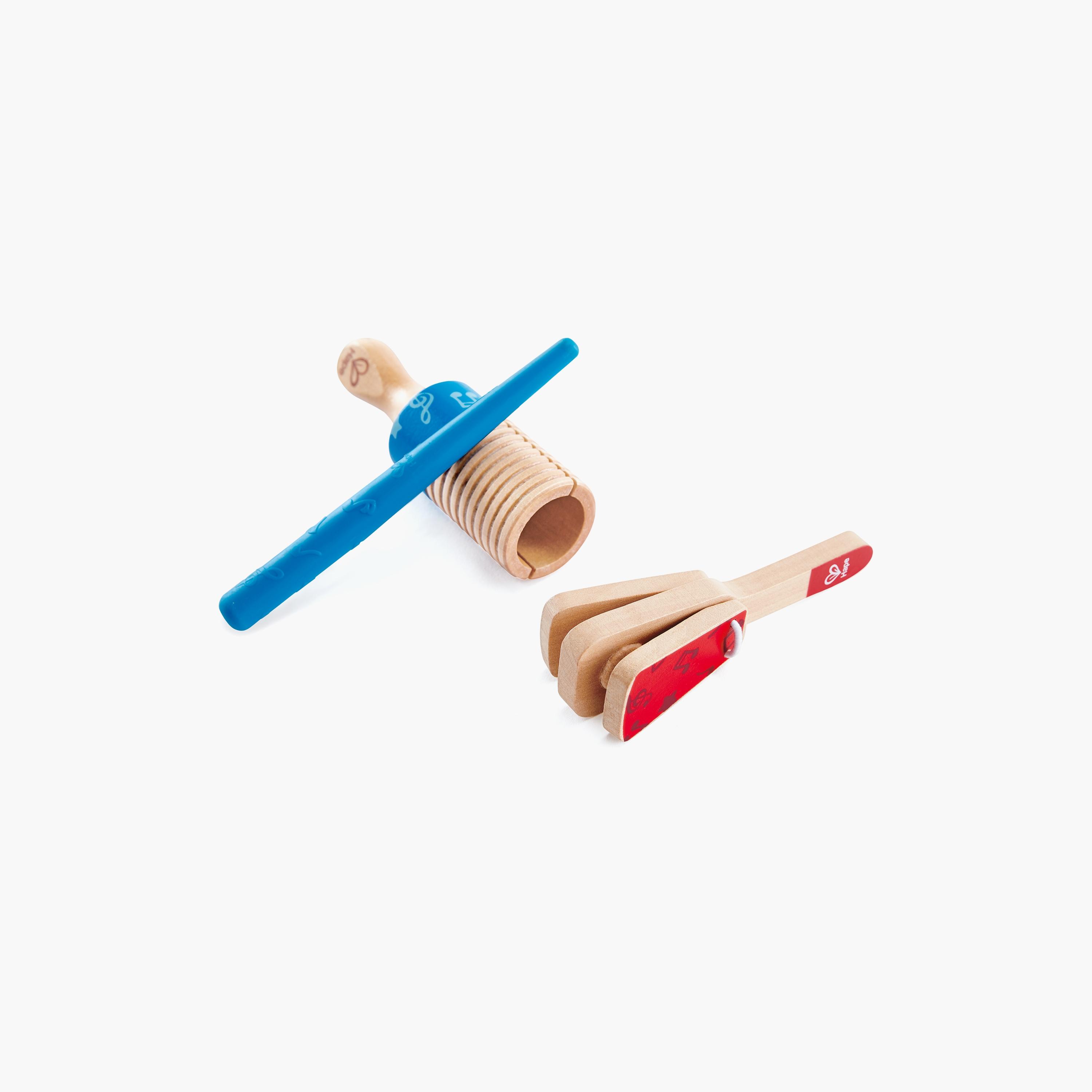 Hape 3-Piece Wooden Percussion Duo Musical Set-toys-educational-musicaltoys-image-1