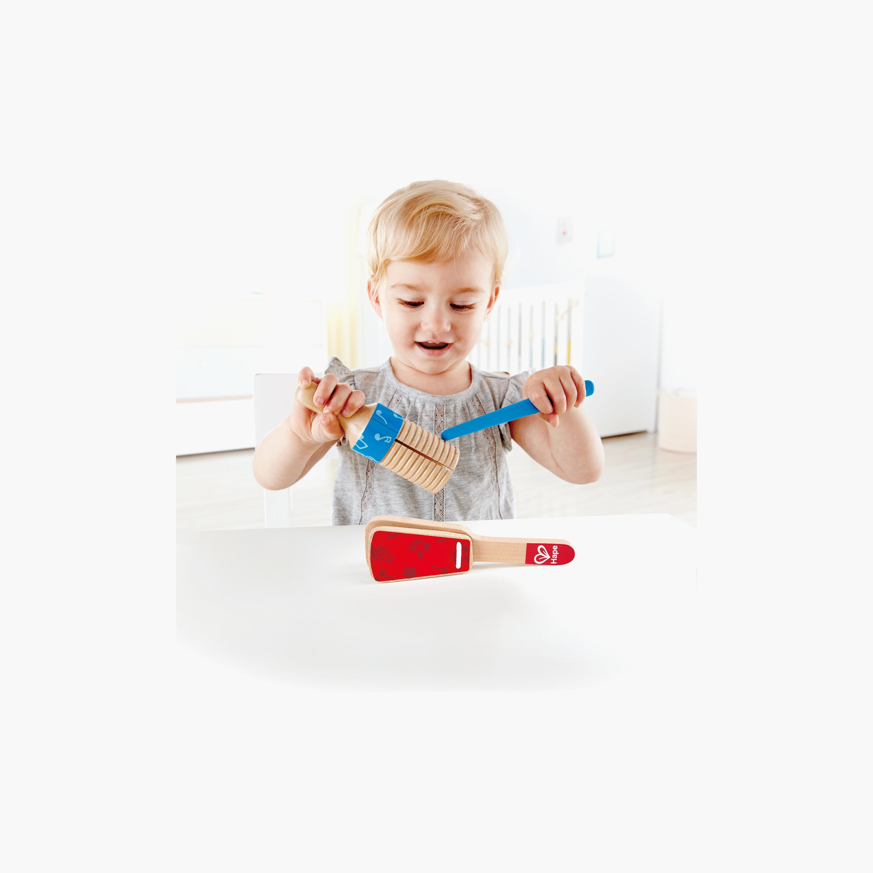 Hape 3-Piece Wooden Percussion Duo Musical Set-toys-educational-musicaltoys-image-4