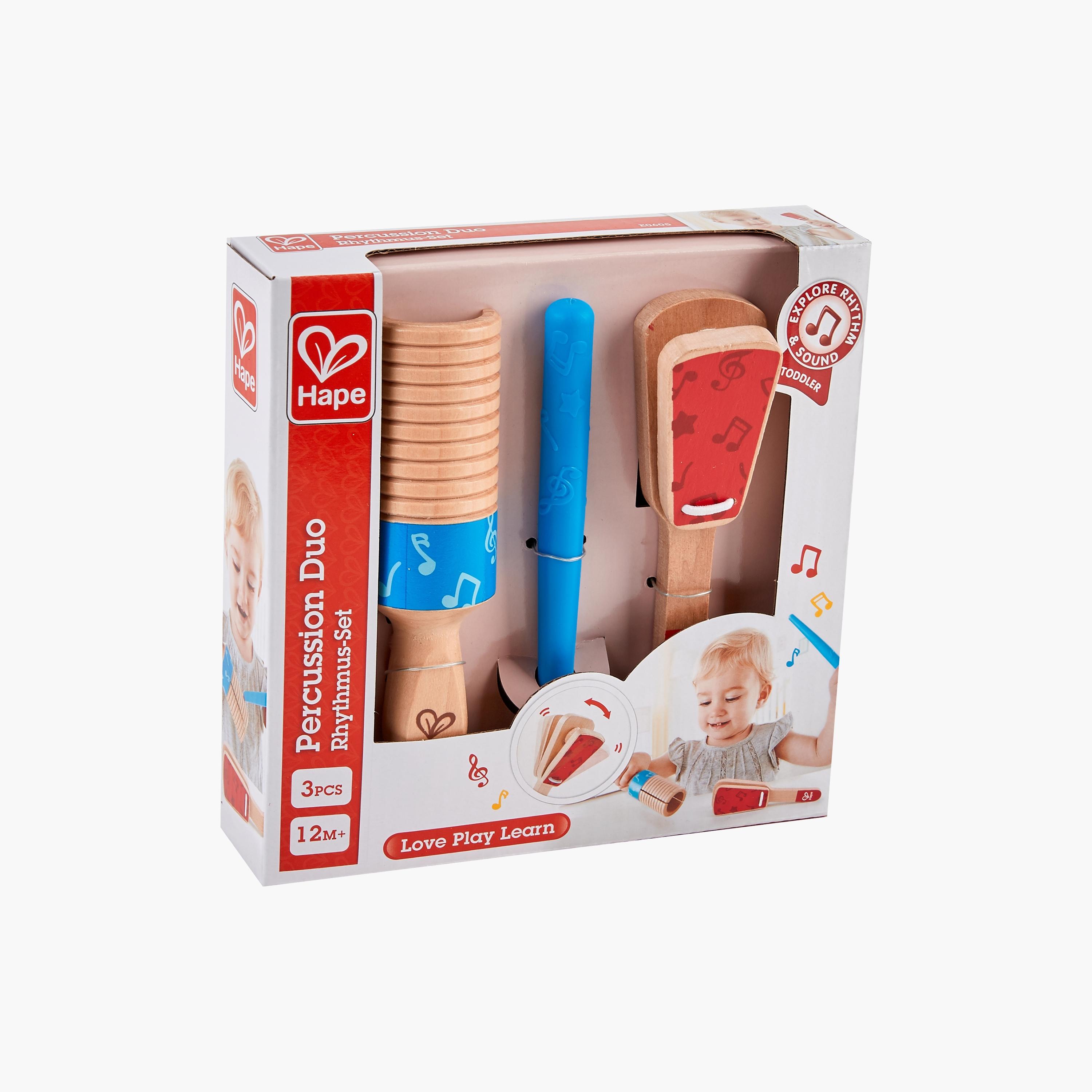 Hape 3-Piece Wooden Percussion Duo Musical Set-toys-educational-musicaltoys-image-5