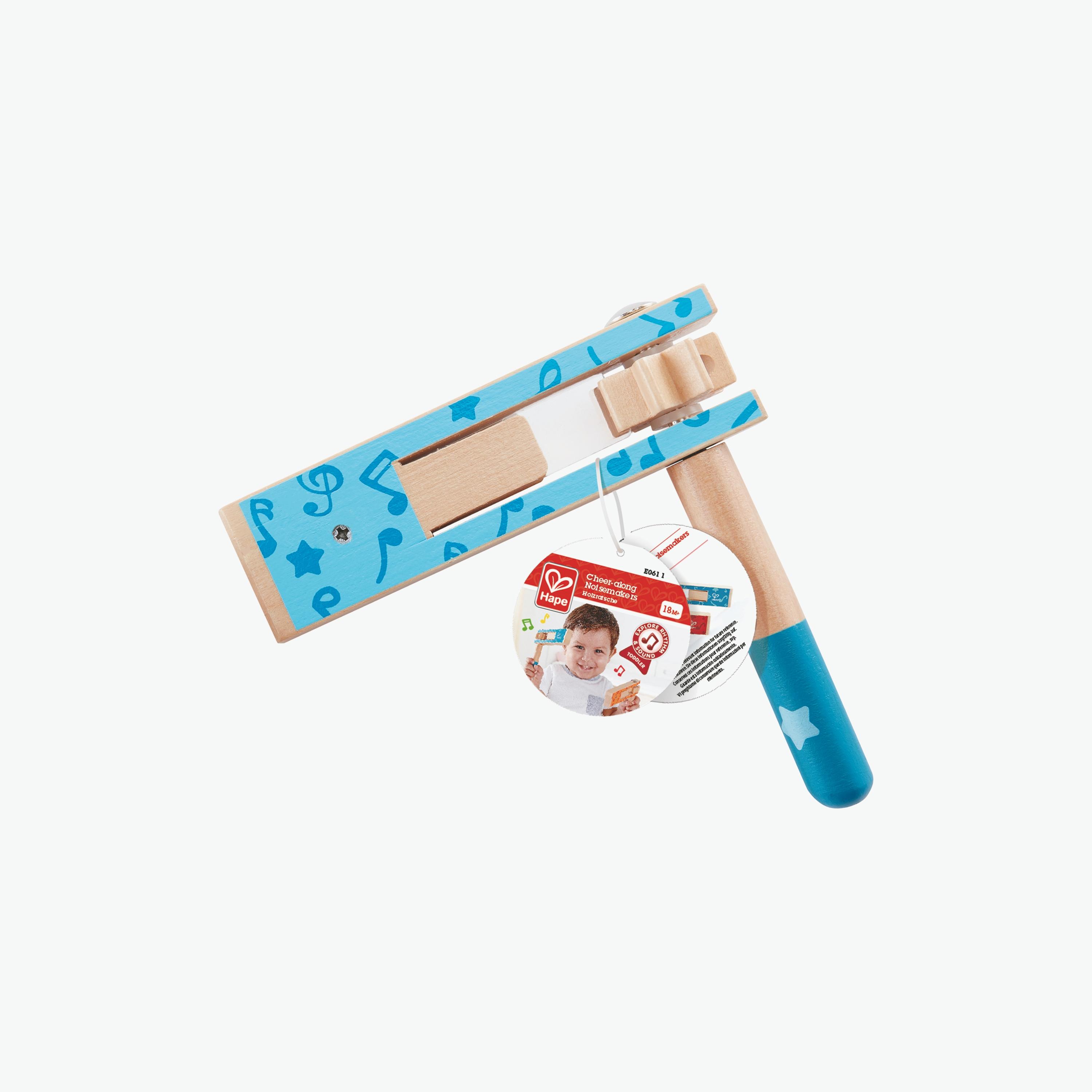 Hape Cheer-along Noisemakers, Blue-toys-babyandtoddlertoys-lightsandmusicaltoys-image-1