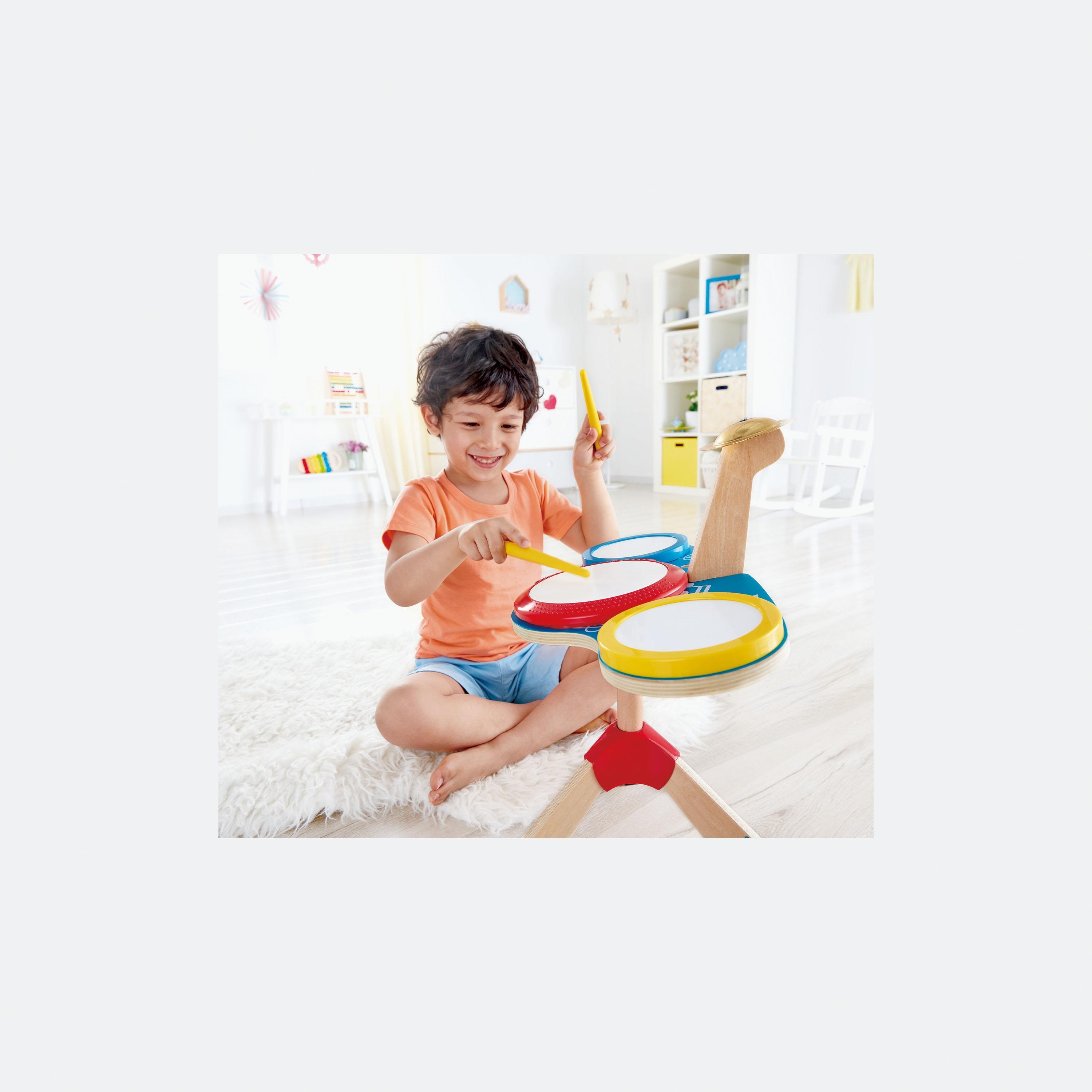 Buy Hape Wooden Drum Cymbal Musical Set Online Babyshop UAE