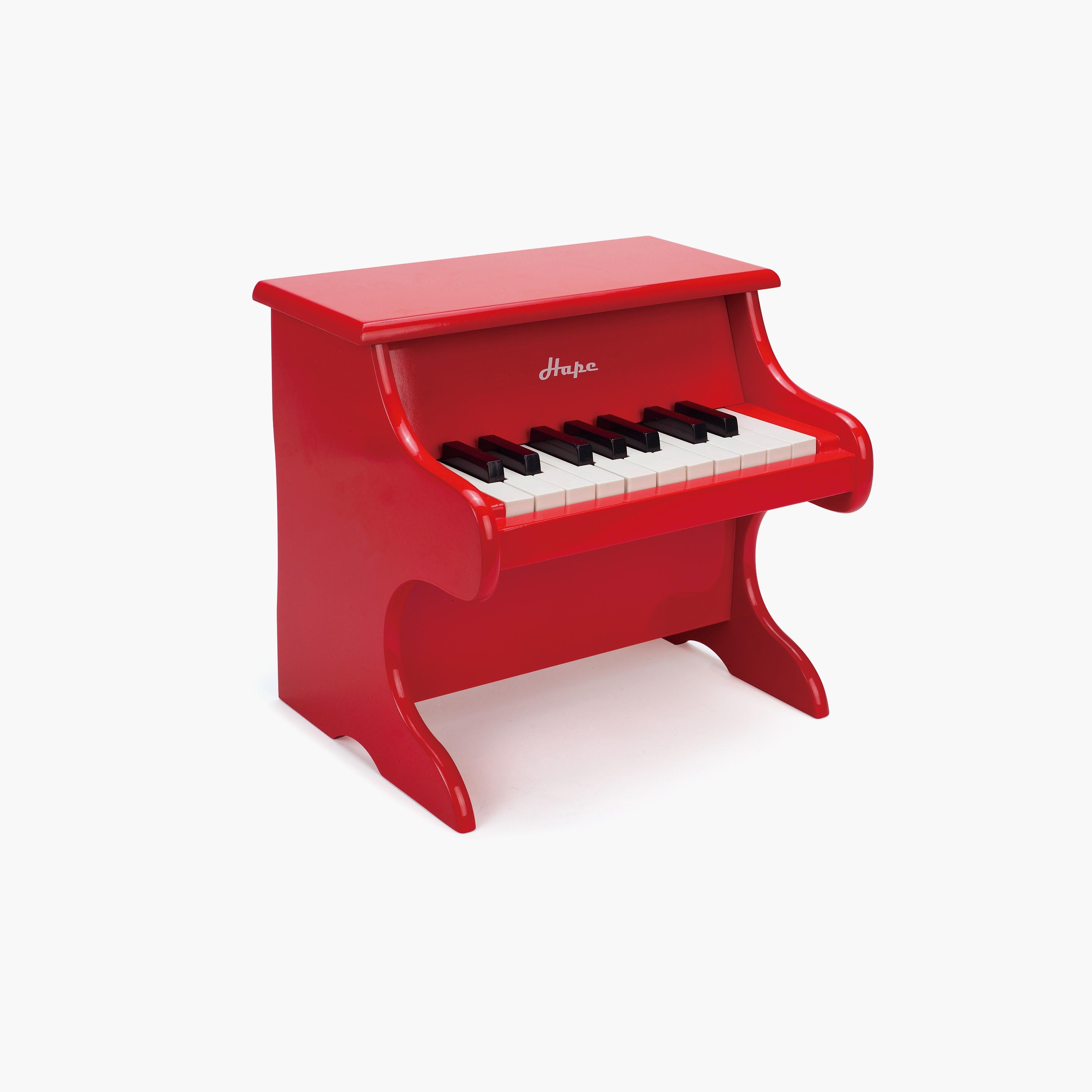 Hape Mini Playful Piano Musical Instrument, Red-toys-educational-musicaltoys-image-1