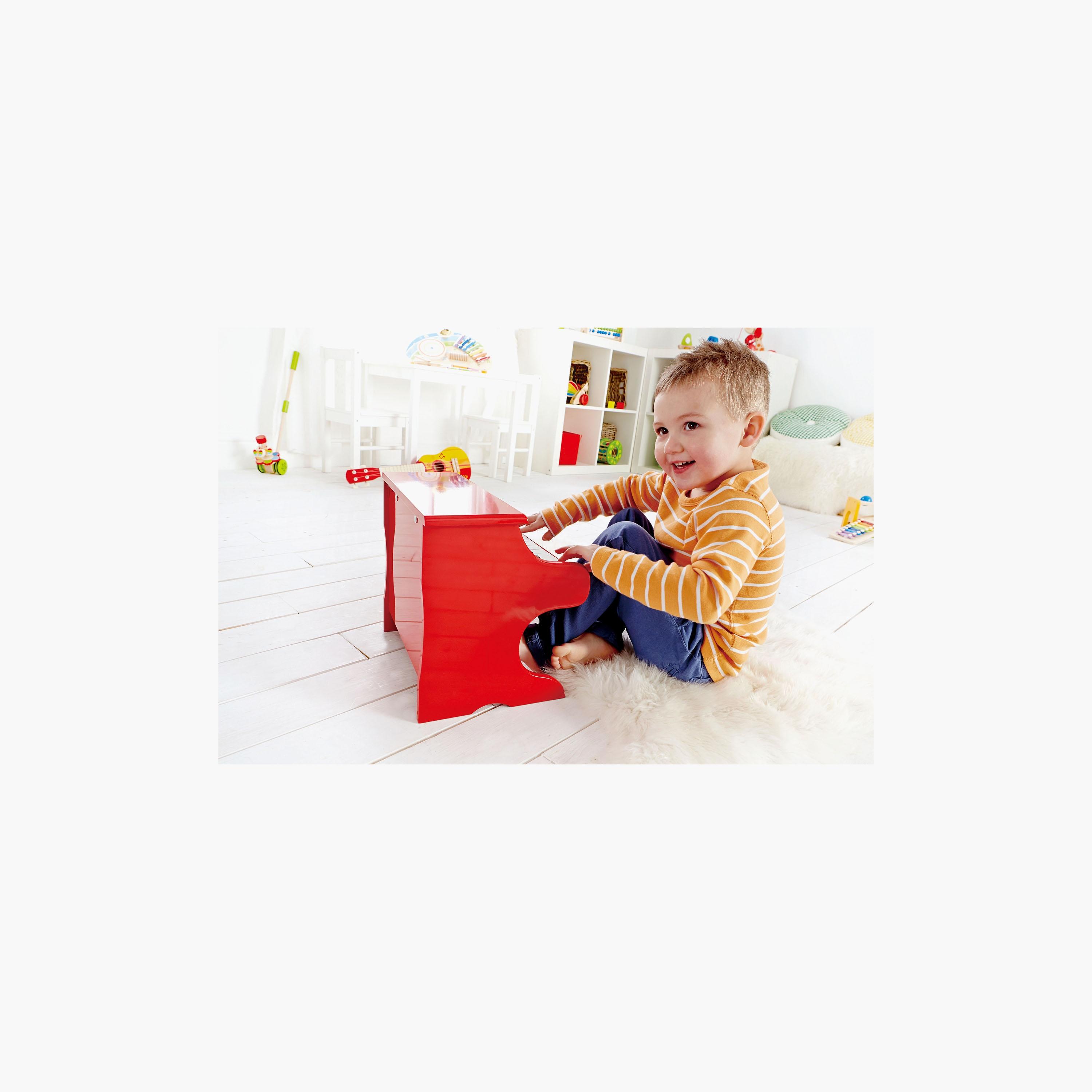 Hape Mini Playful Piano Musical Instrument, Red-toys-educational-musicaltoys-image-3