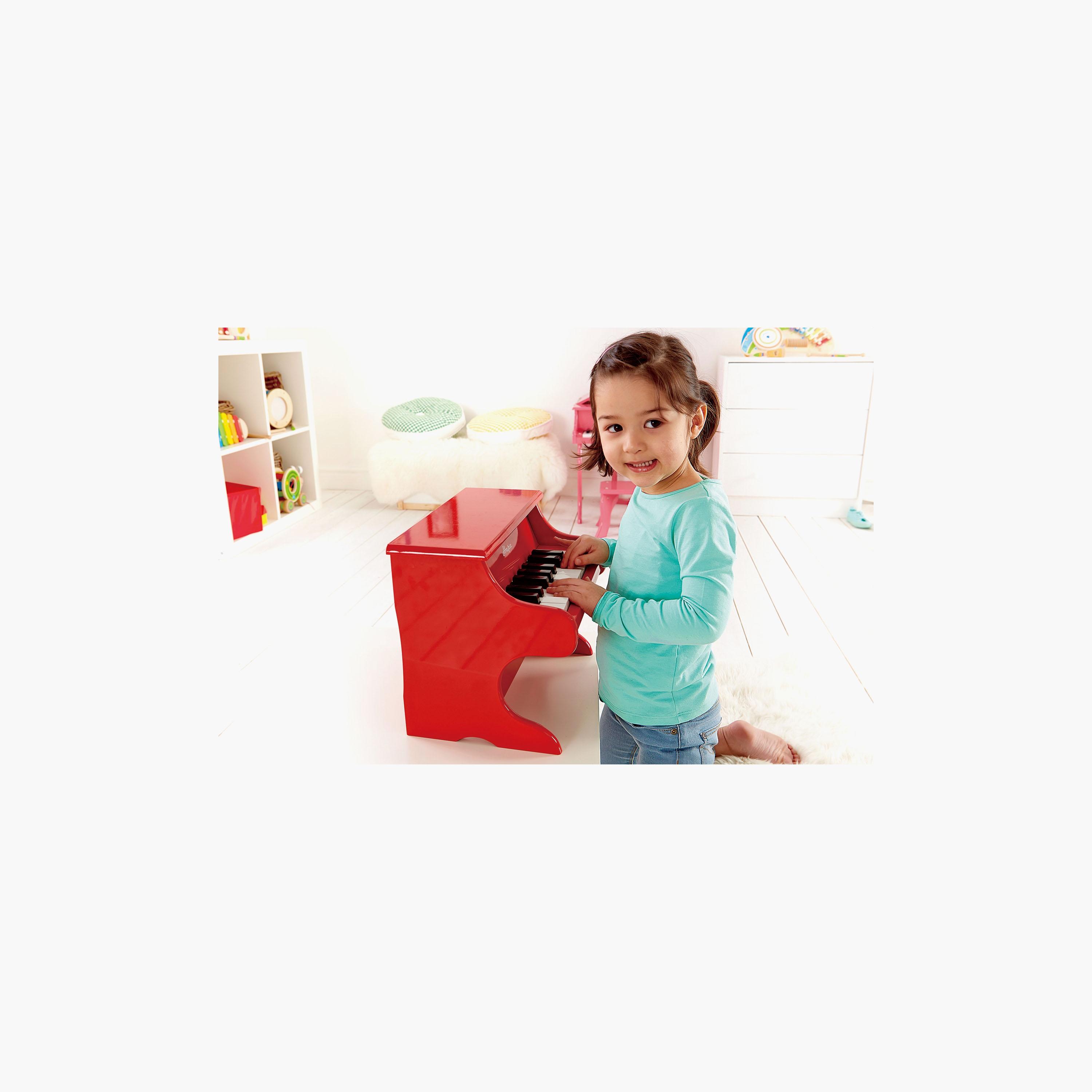 Hape Mini Playful Piano Musical Instrument, Red-toys-educational-musicaltoys-image-5