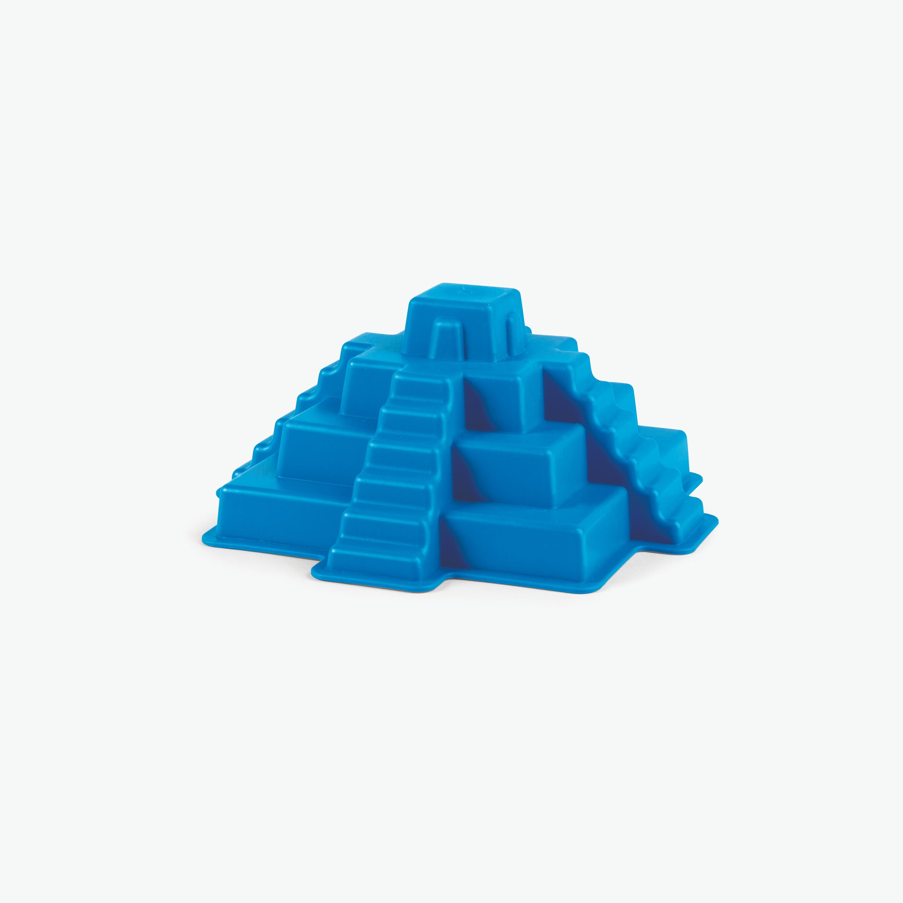 Hape Mayan Pyramid Sand & Beach Toy, Blue-toys-outdoor-poolandbeach-beachtoys-image-1
