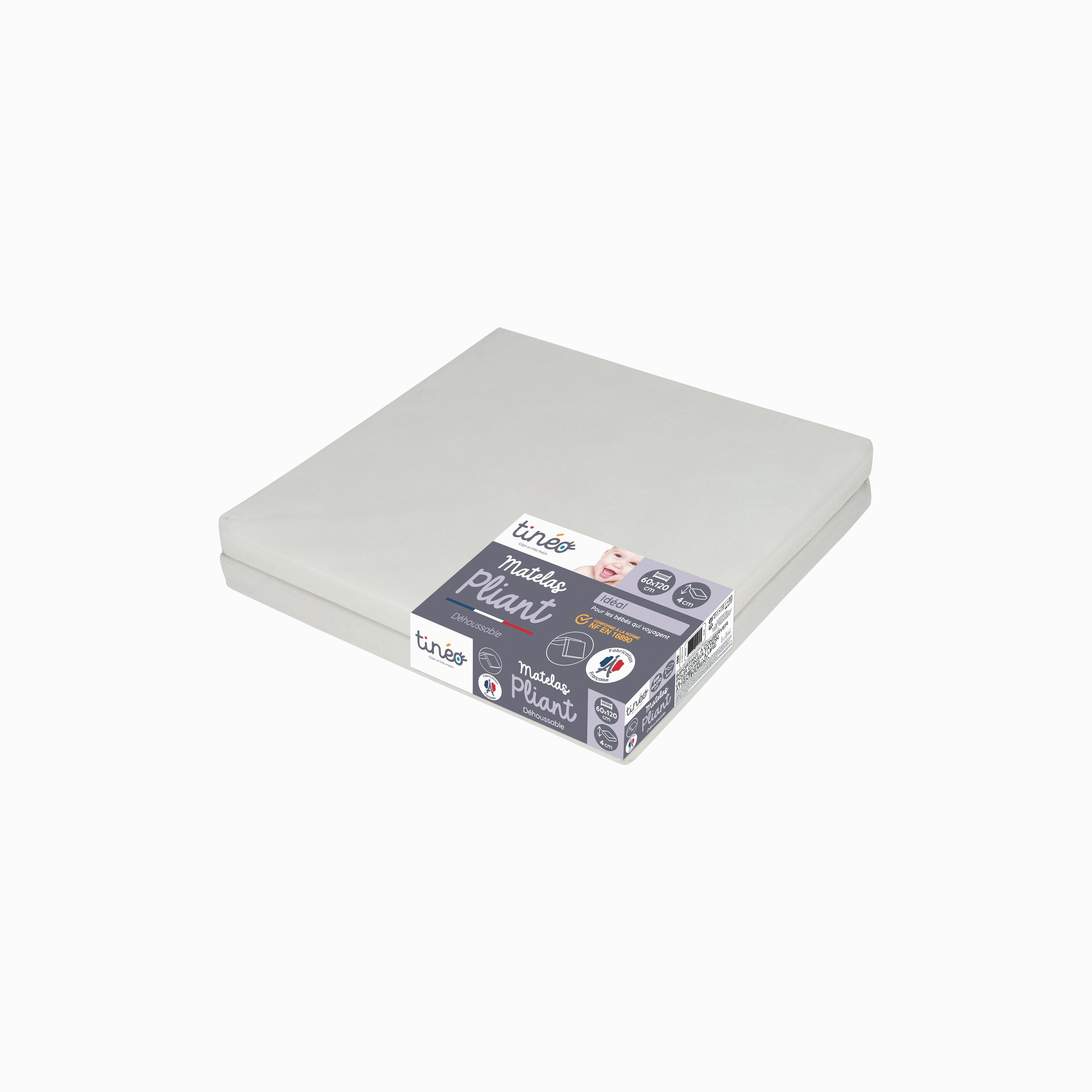 Tineo Foldable Mattress w/ Removable Cover Grey-baby-nursery-mattresses-image-5