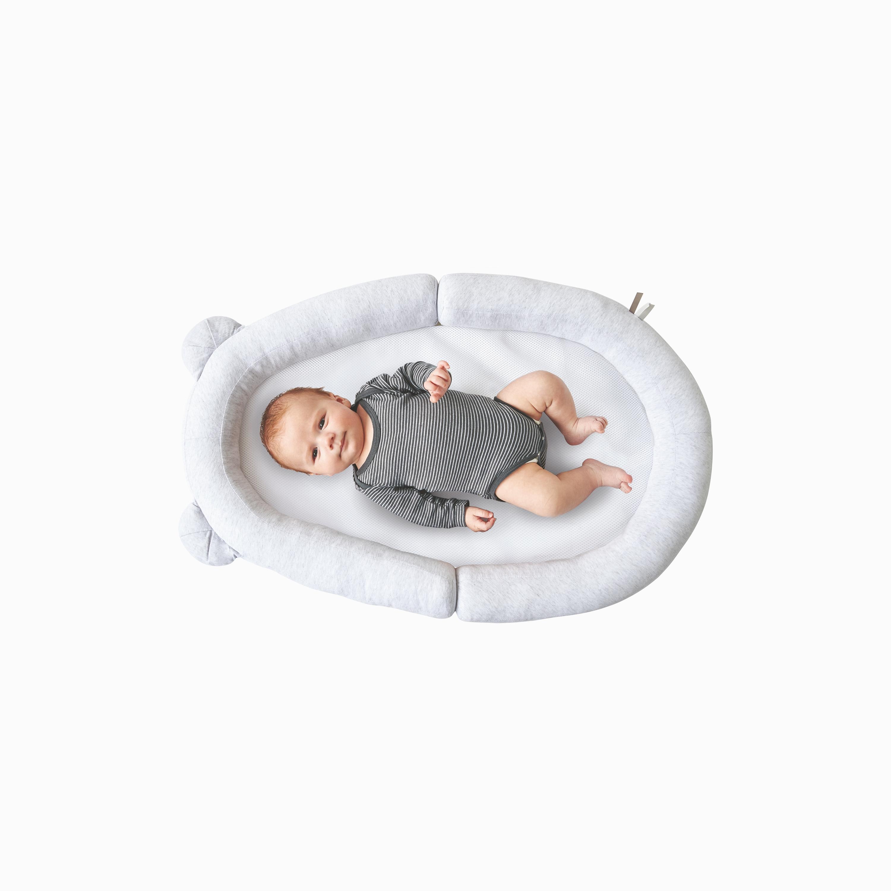 Candide Air Breathable Baby Nest, Grey/White-baby-nursery-furniture-cribsandbeds-cribaccessories-image-4