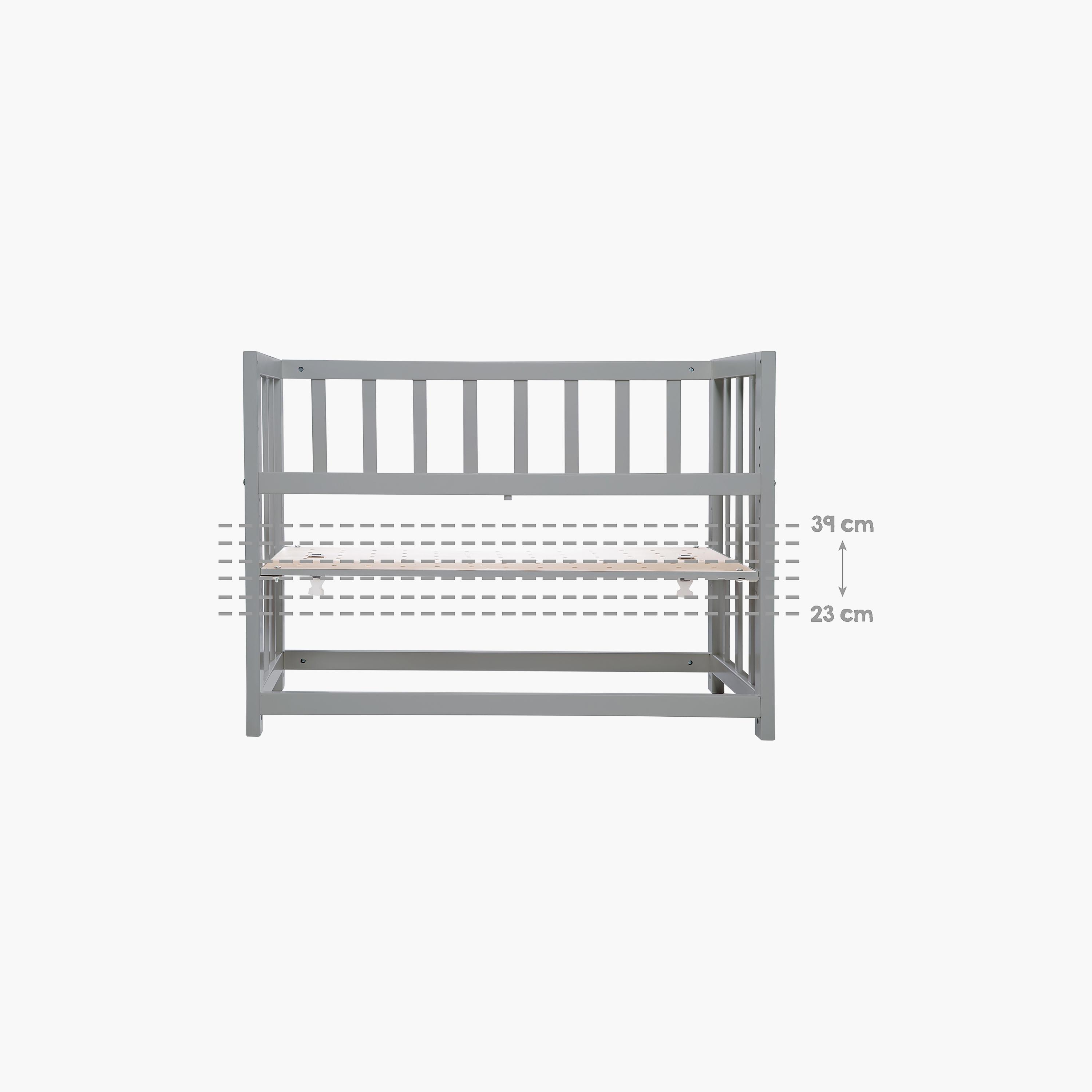 طقم سرير أطفال خشبي 4 في 1 من روبا، ستار ماجيك رمادي داكن-baby-nursery-furniture-cribsandbeds-babycribs-image-3