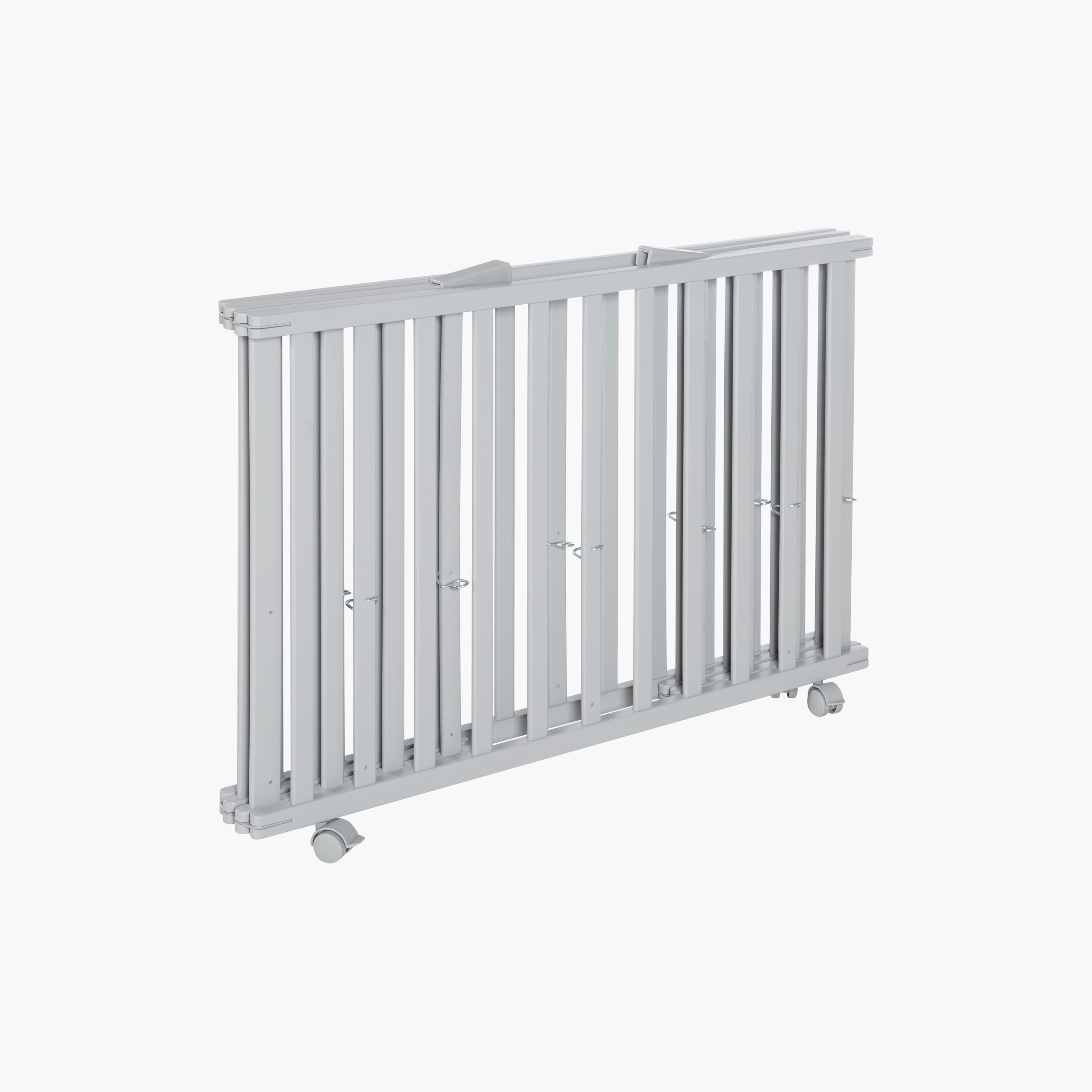 Roba Wooden Foldable Playpen, Taupe-baby-infantactivity-playpensandplaymats-image-2