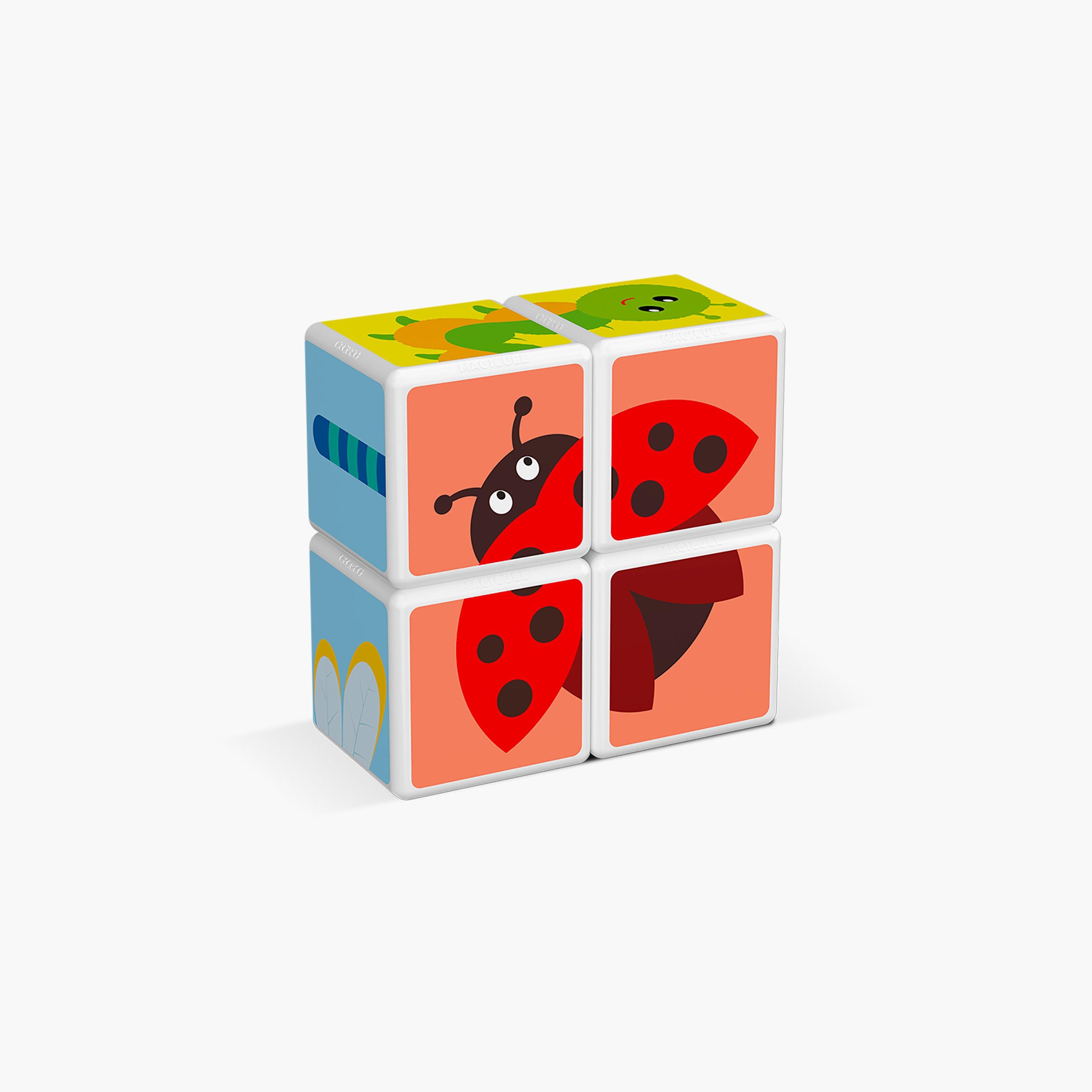 Geomag 7-Piece Magicube Printed Insects + Cards-toys-babyandtoddlertoys-shapesorters-image-2