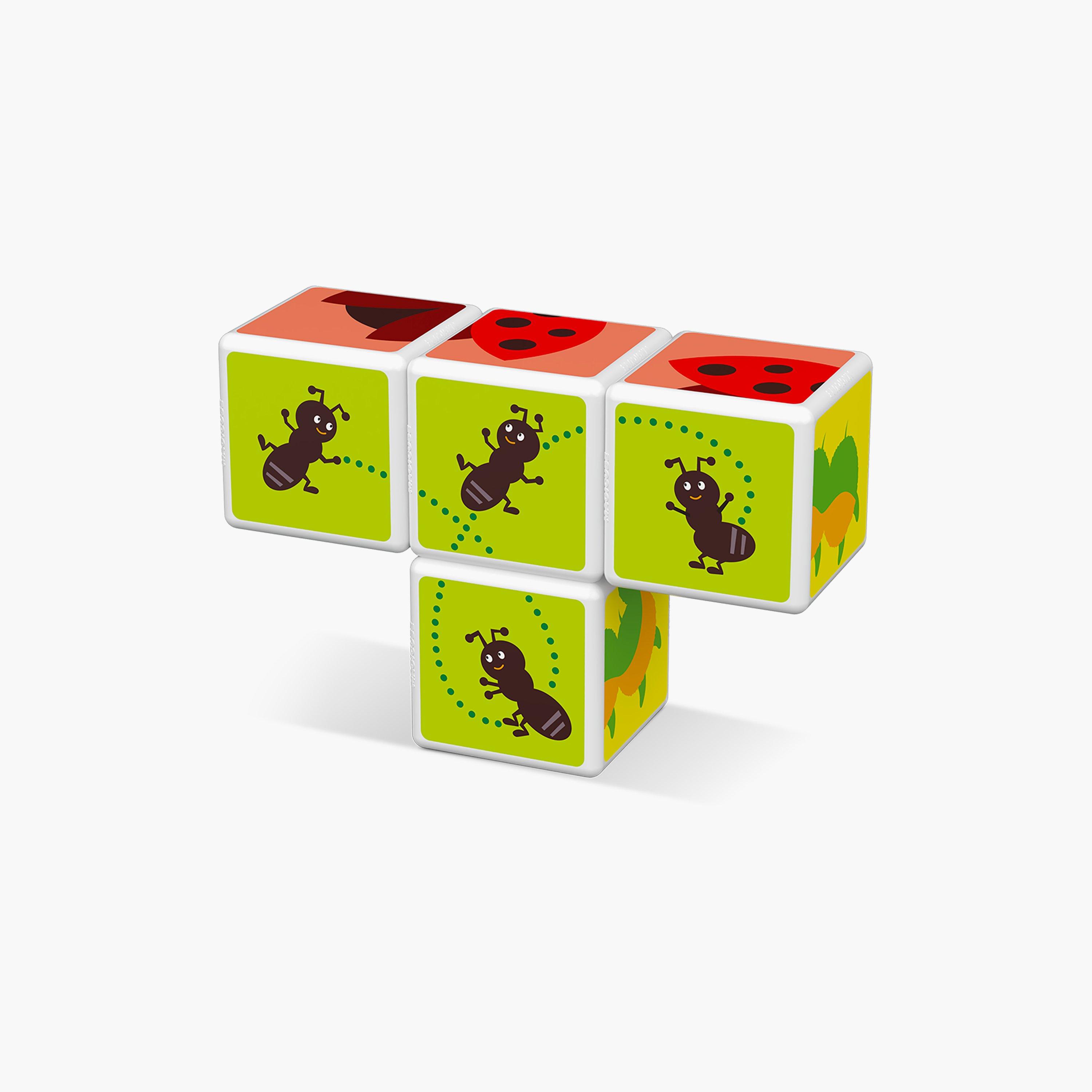 Geomag 7-Piece Magicube Printed Insects + Cards-toys-babyandtoddlertoys-shapesorters-image-3