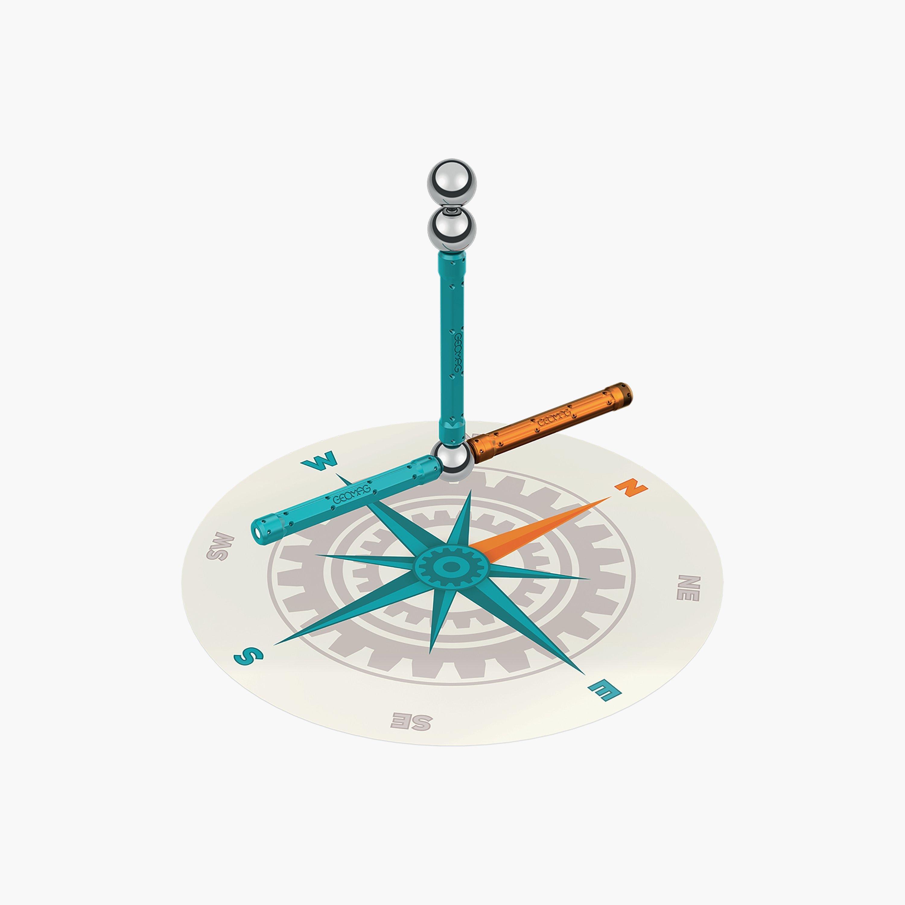 Geomag 35-Piece Mechanics Motion Recycled Magnetic Compass-toys-buildingblocks-constructionsets-image-1