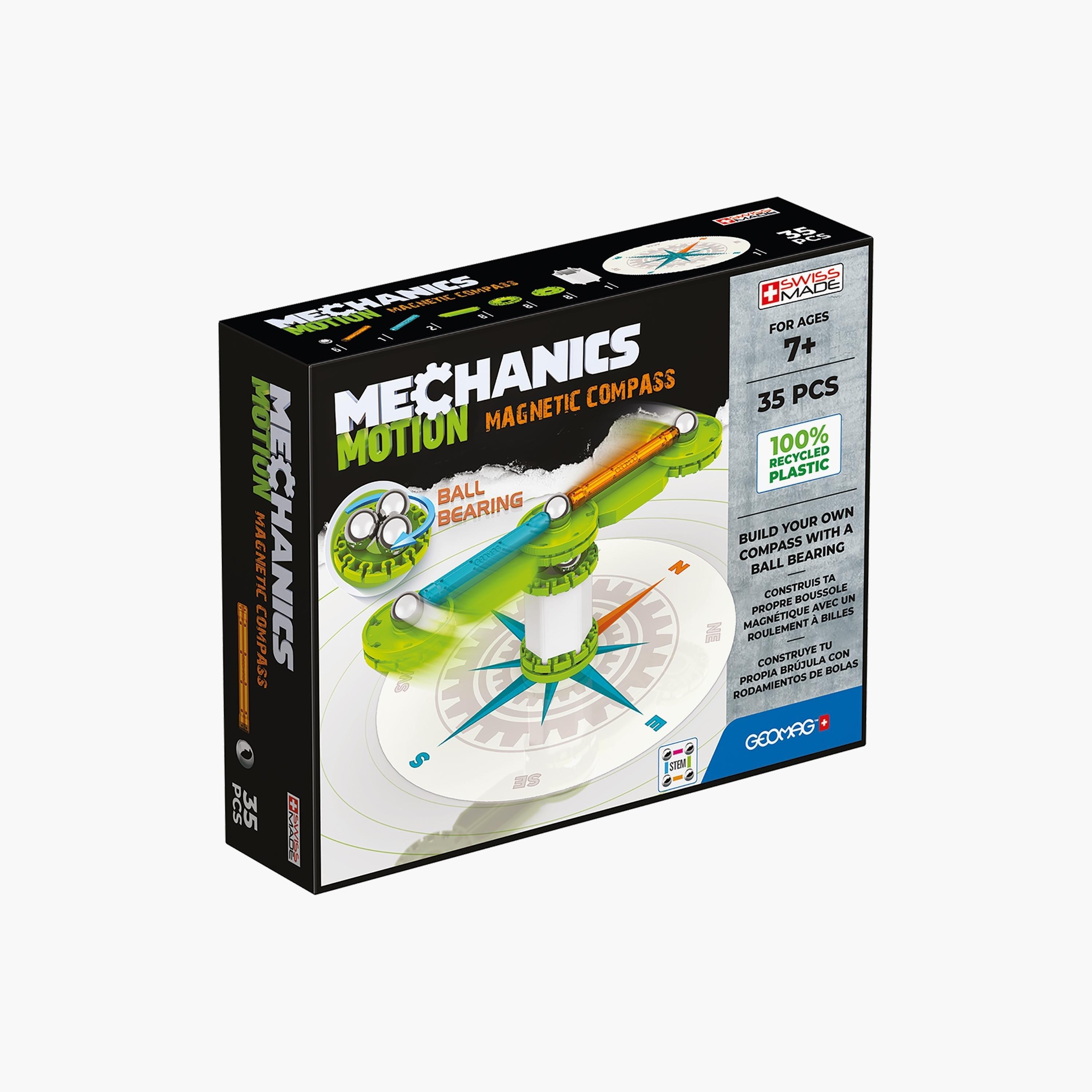 Geomag 35-Piece Mechanics Motion Recycled Magnetic Compass-toys-buildingblocks-constructionsets-image-2