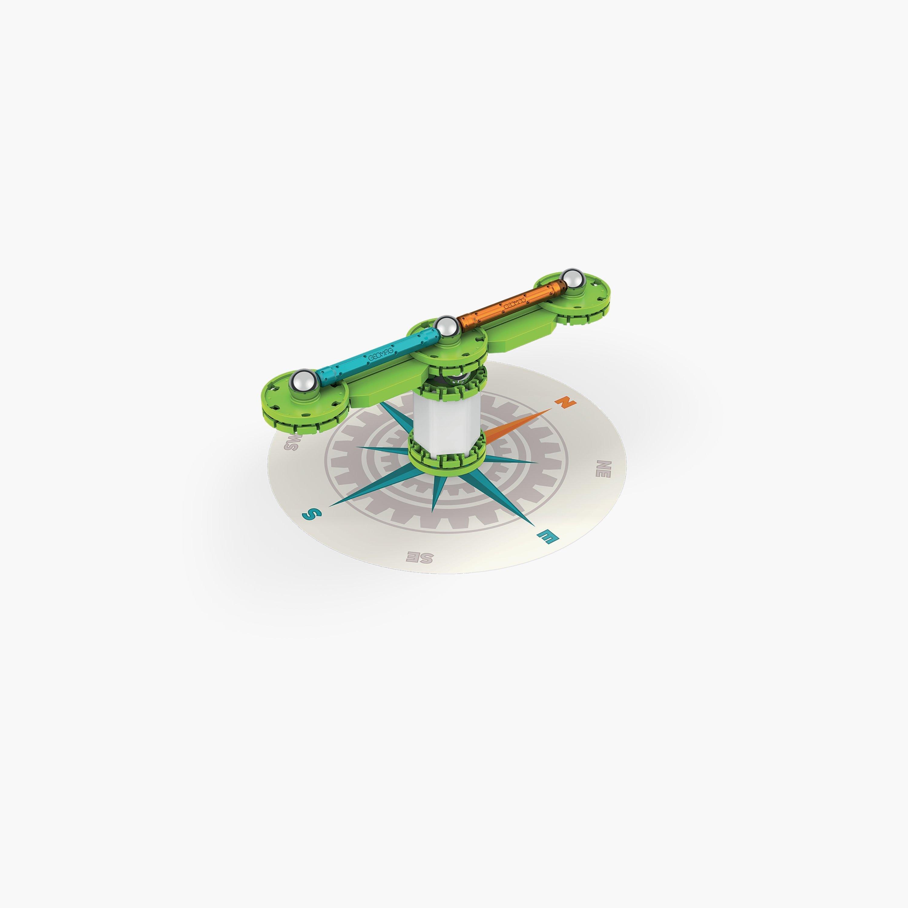 Geomag 35-Piece Mechanics Motion Recycled Magnetic Compass-toys-buildingblocks-constructionsets-image-3