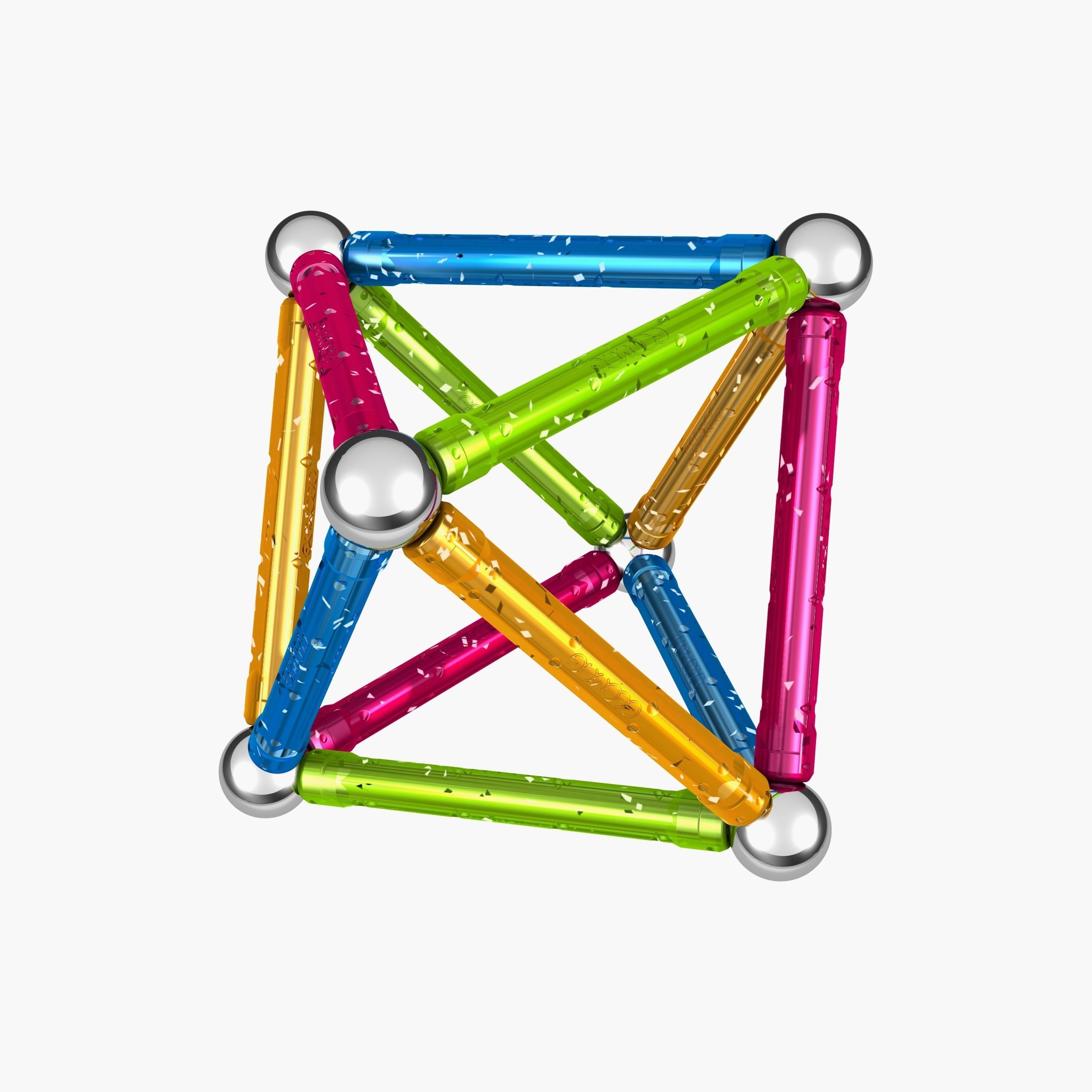 Geomag 30-Piece Glitter Magnetic Construction Toy Set-toys-buildingblocks-constructionsets-image-1
