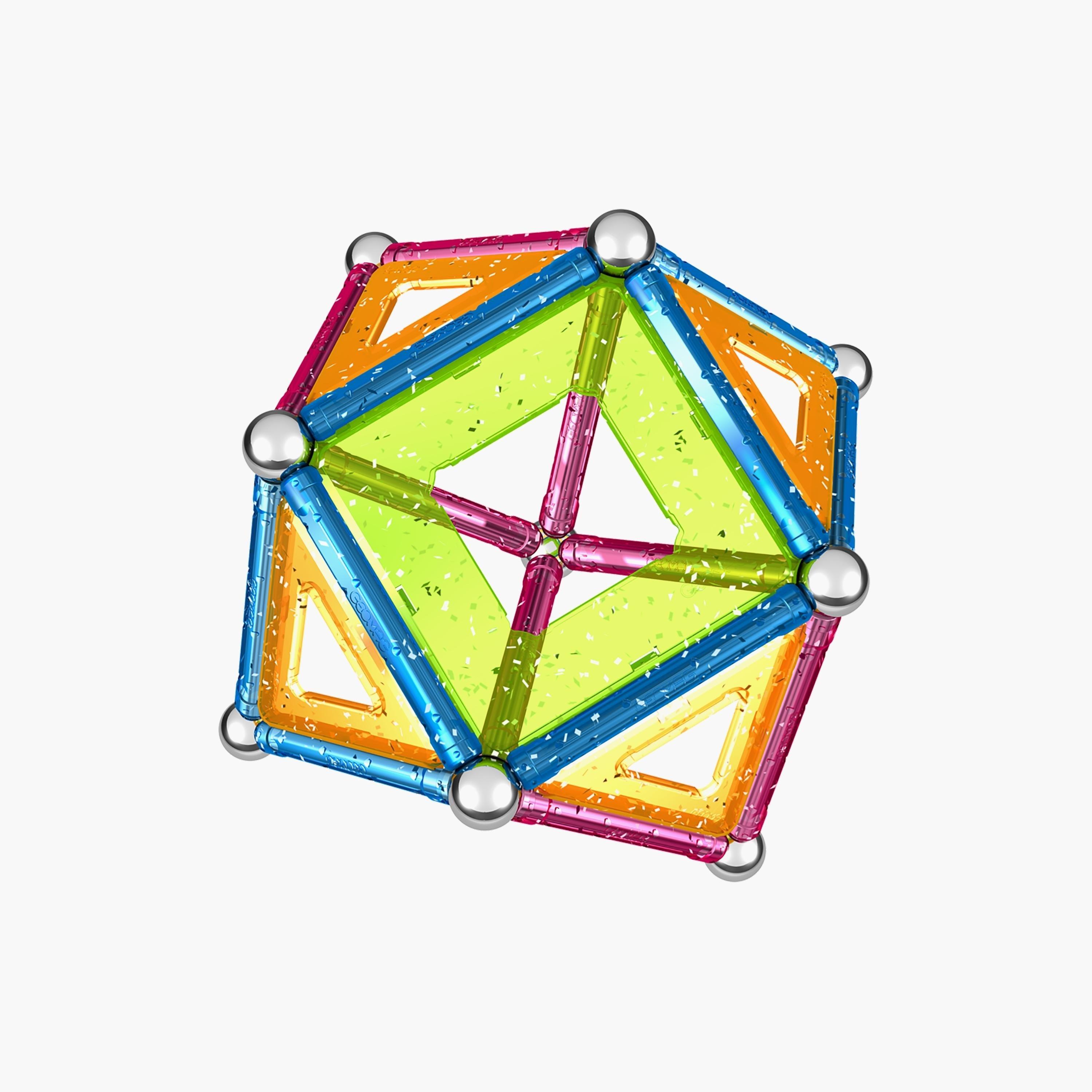 Geomag 44-Piece Glitter Panels Magnetic Construction Toy Set-toys-buildingblocks-constructionsets-image-2