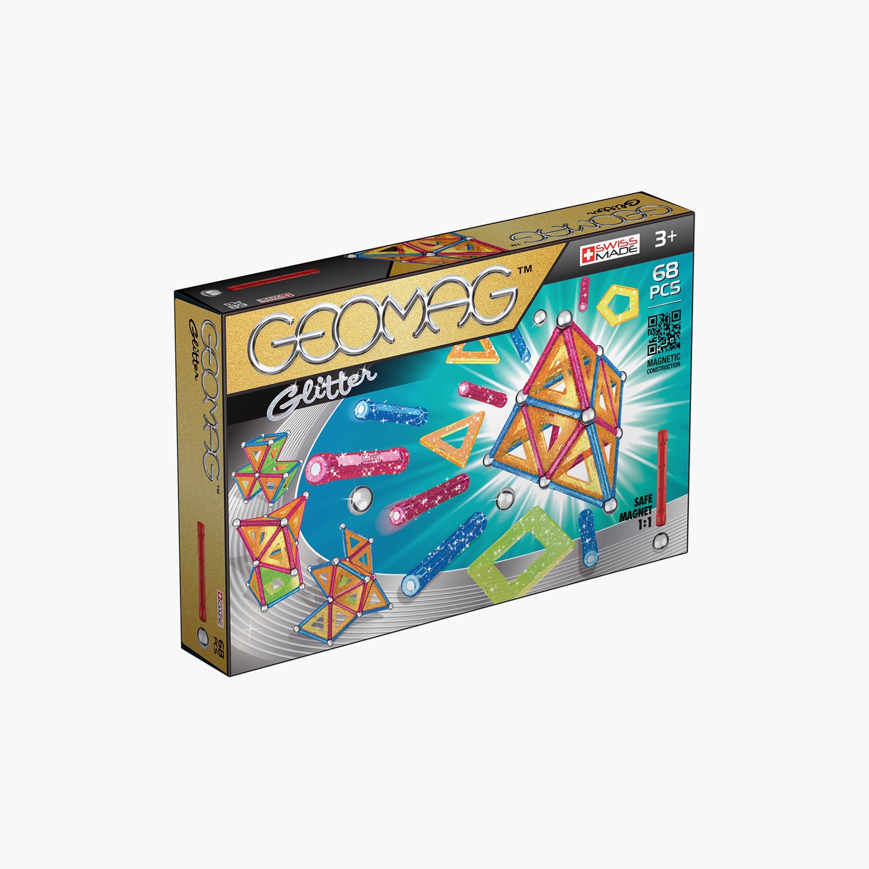 Geomag 68-Piece Glitter Panels Magnetic Construction Toy Set-toys-buildingblocks-constructionsets-image-2