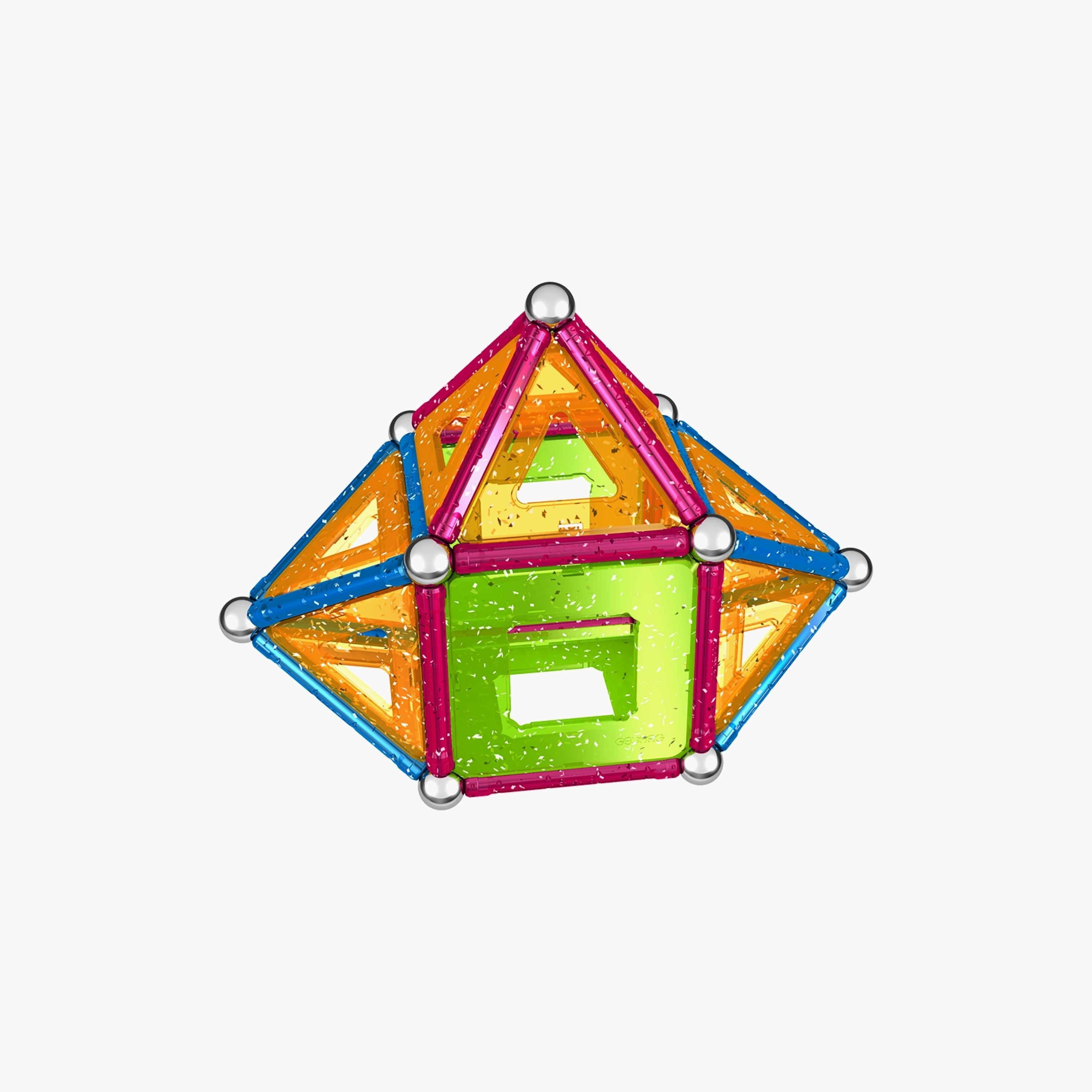 Geomag 68-Piece Glitter Panels Magnetic Construction Toy Set-toys-buildingblocks-constructionsets-image-4
