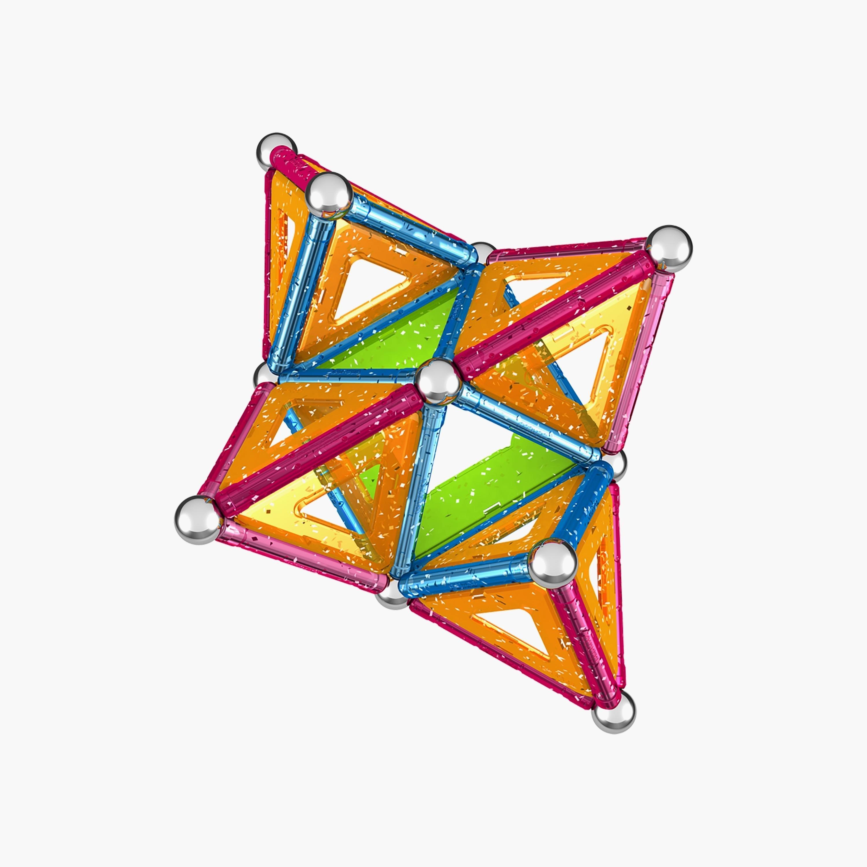 Geomag 68-Piece Glitter Panels Magnetic Construction Toy Set-toys-buildingblocks-constructionsets-image-5