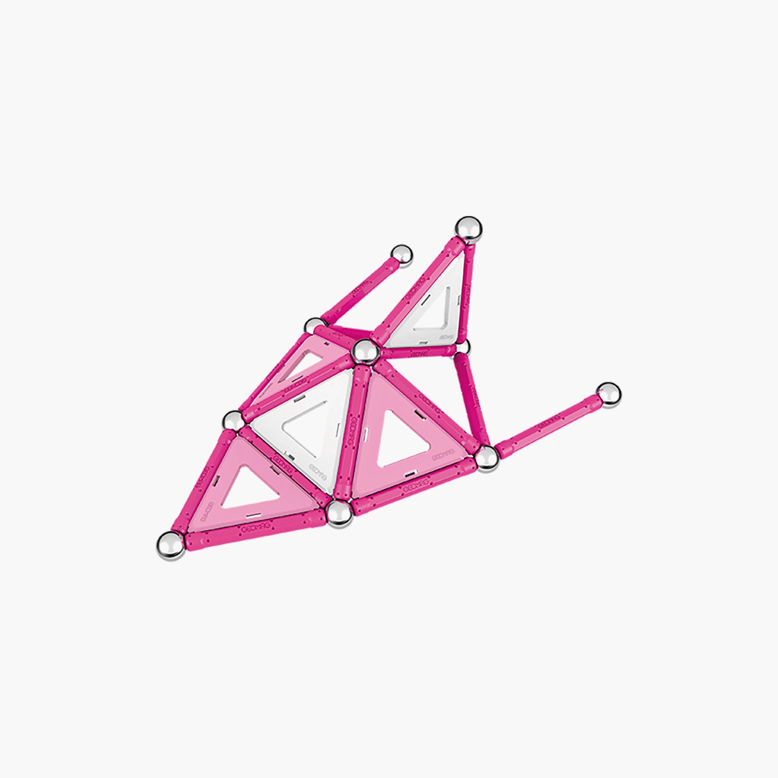 Geomag 68-Piece Pink Panels Magnetic Construction Toy Set-toys-buildingblocks-constructionsets-image-3