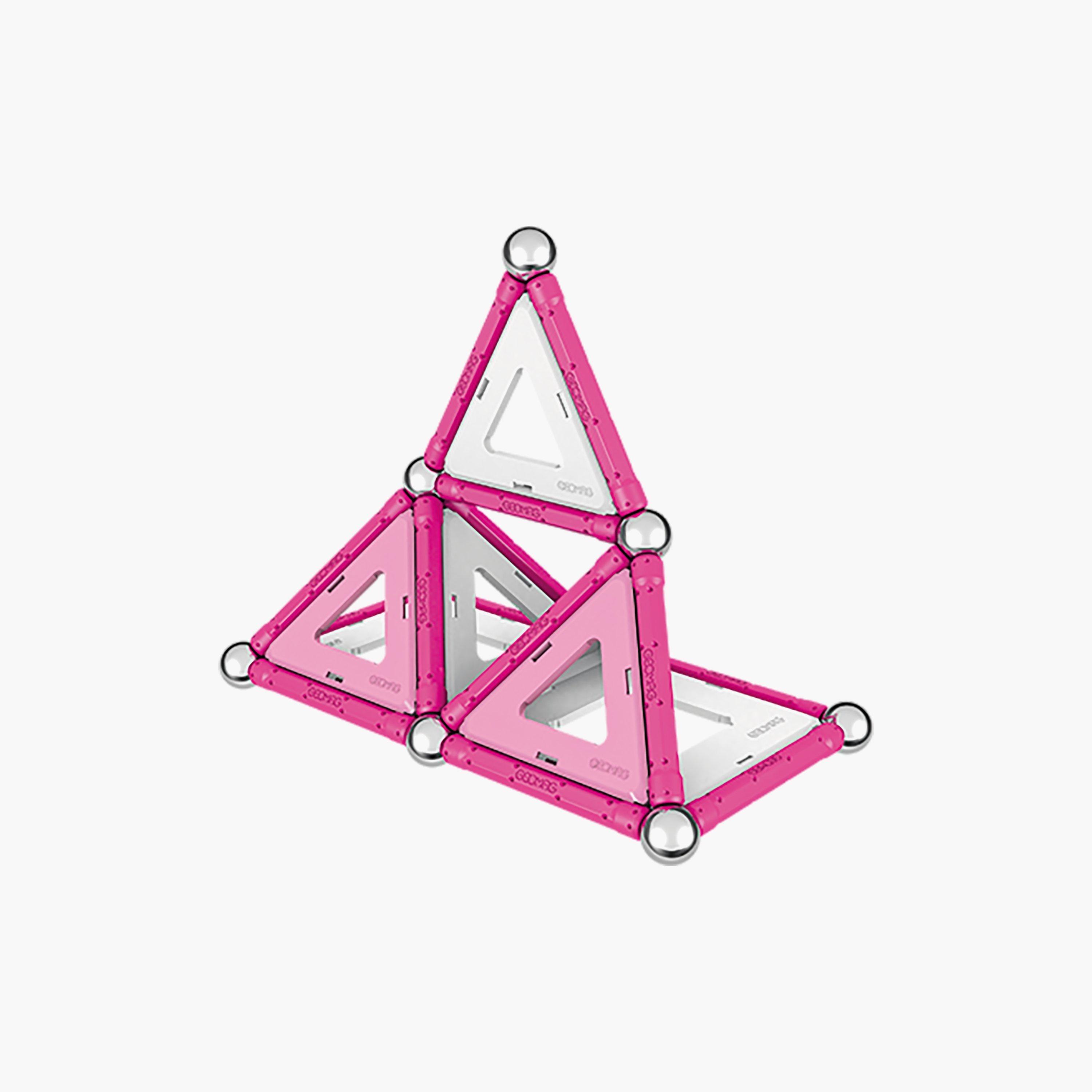 Geomag 68-Piece Pink Panels Magnetic Construction Toy Set-toys-buildingblocks-constructionsets-image-4