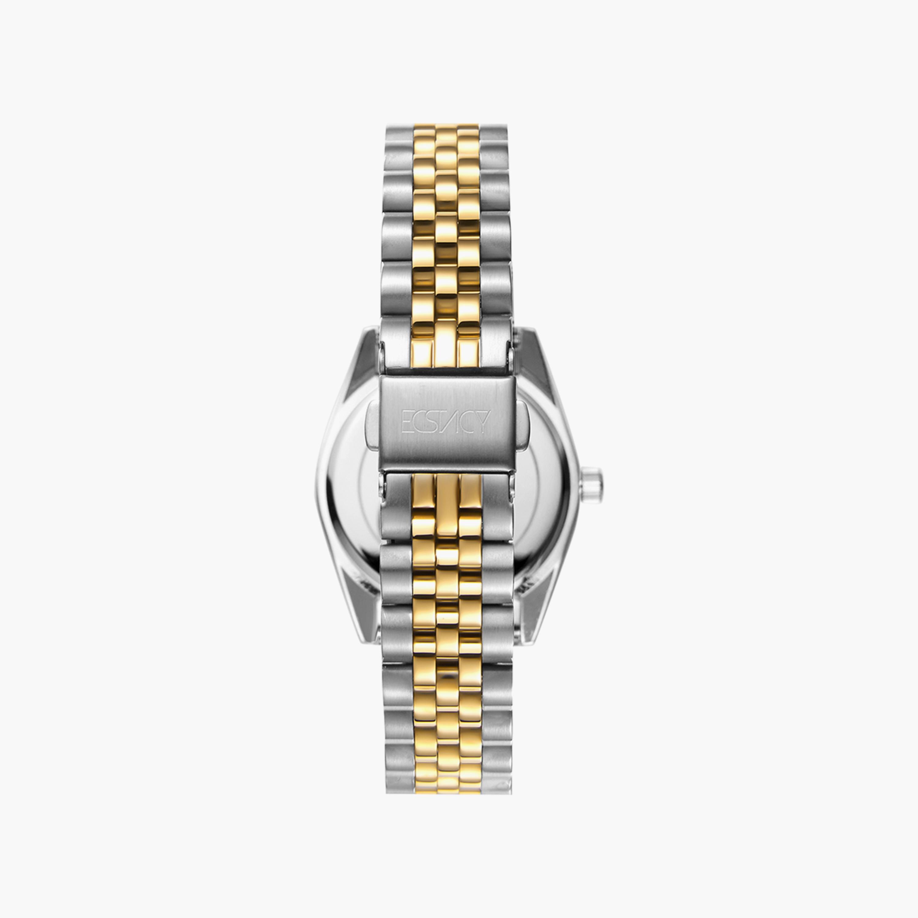 Ecstacy Silver & Gold Analog Stainless Steel Strap Watch | E22502-TBTM-women-watchesandjewellery-watches-image-3