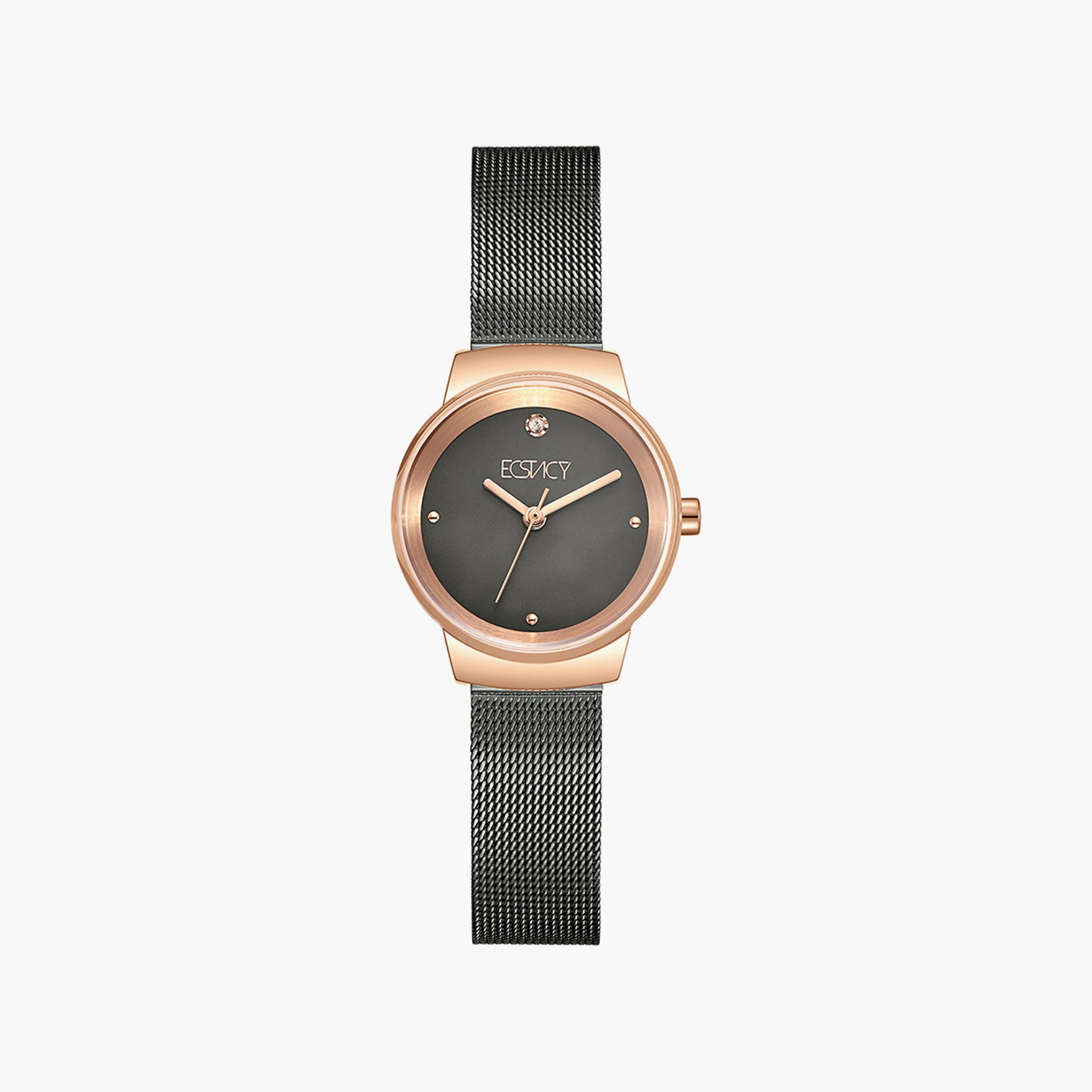 Ecstacy Grey Analog Stainless Steel Strap Watch | E7511-RBXX-women-watchesandjewellery-watches-image-1