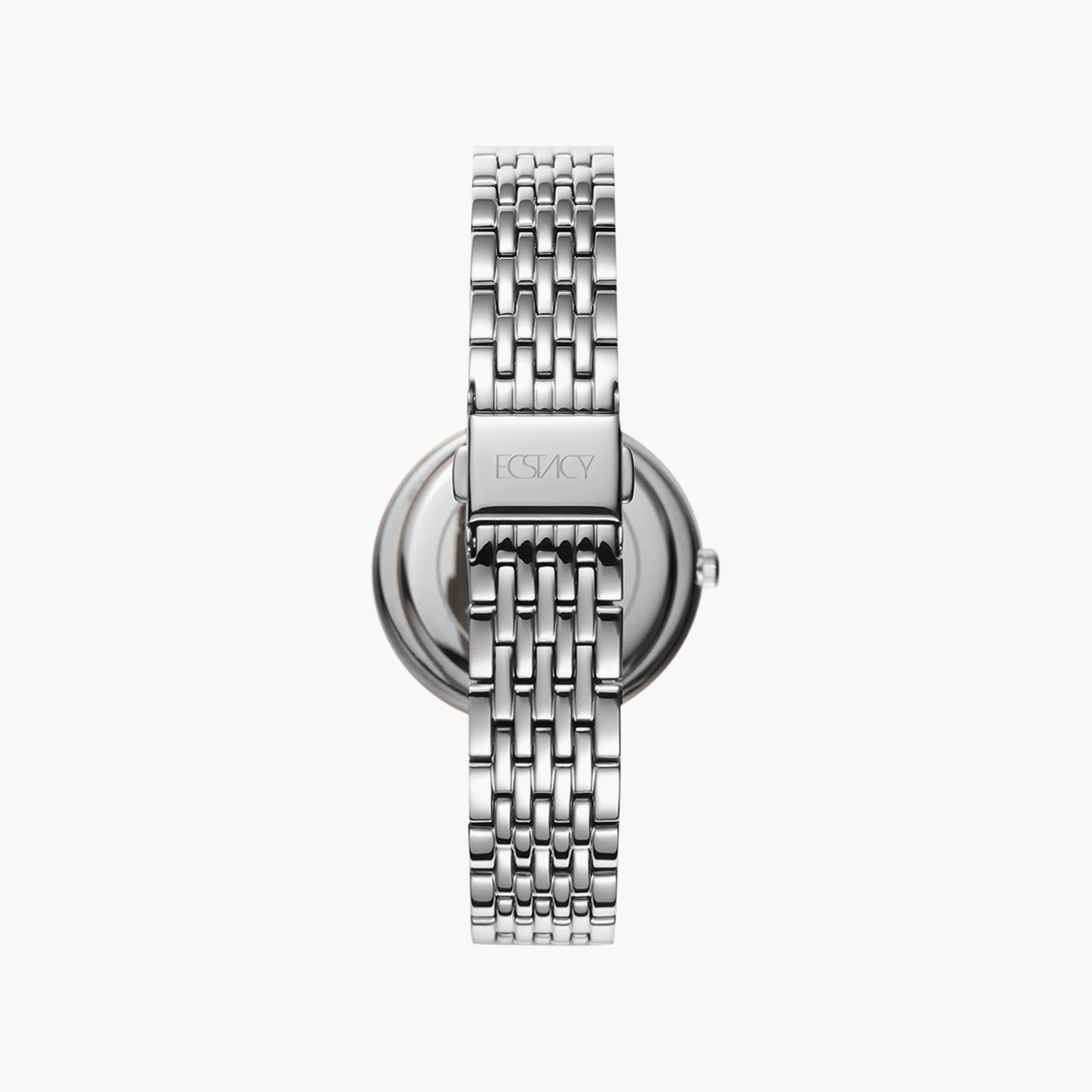 Ecstacy Women's Silver Analog Stainless Steel Strap Watch | E8513-SBSM-women-watchesandjewellery-watches-image-3