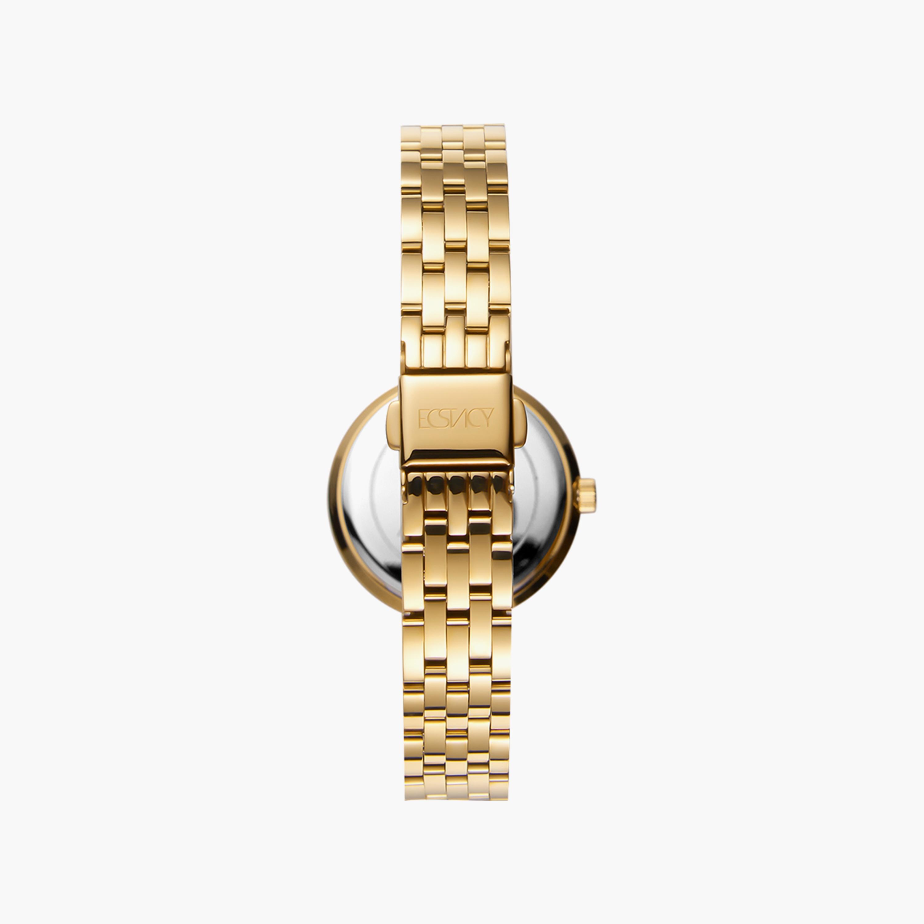 ساعة اكستاسي ذهبية انالوج بسوار ستانلس ستيل | E8516-GBGM-women-watchesandjewellery-watches-image-3