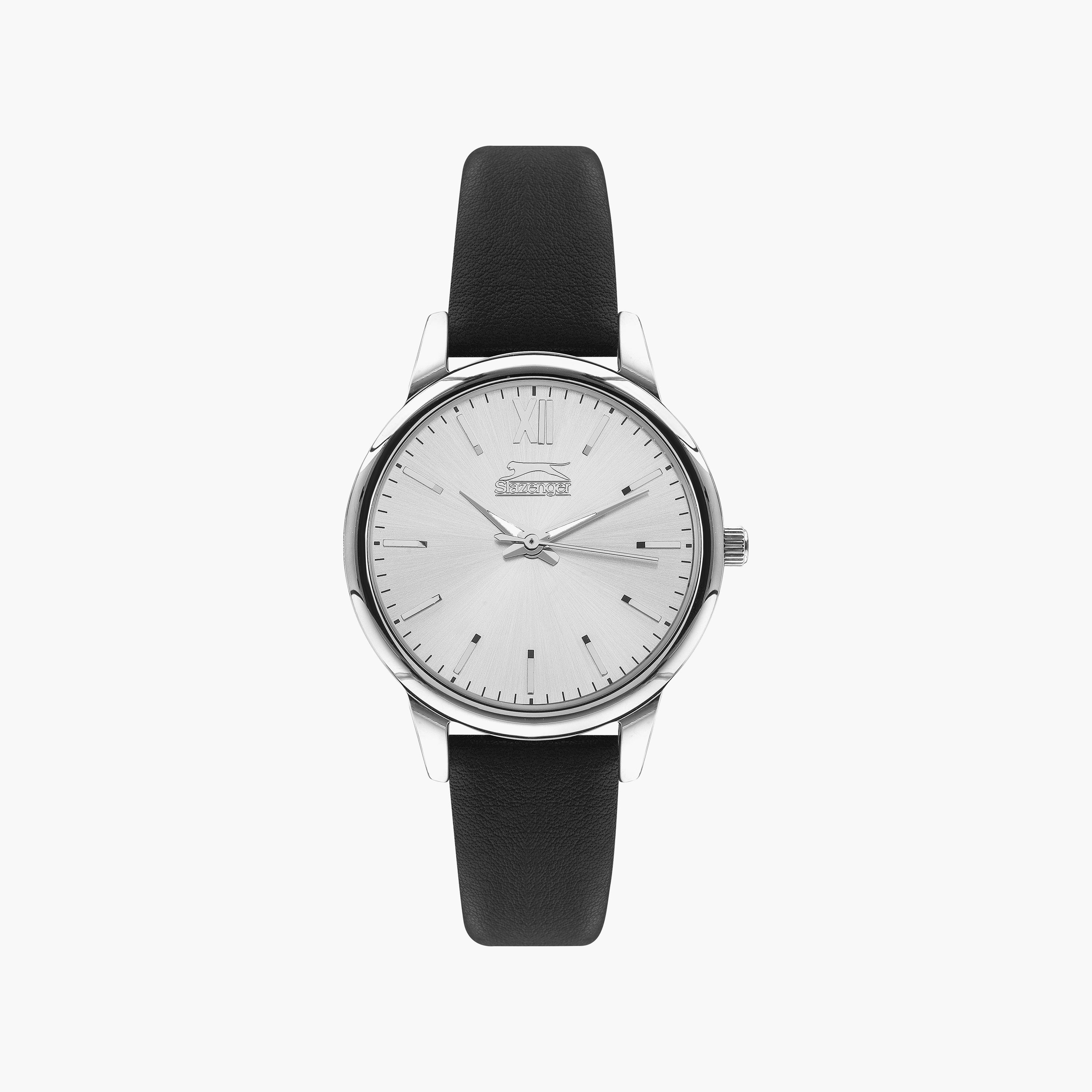 Slazenger Black Analog Leather Strap Watch | SL.9.2034.3.01-women-watchesandjewellery-watches-image-1