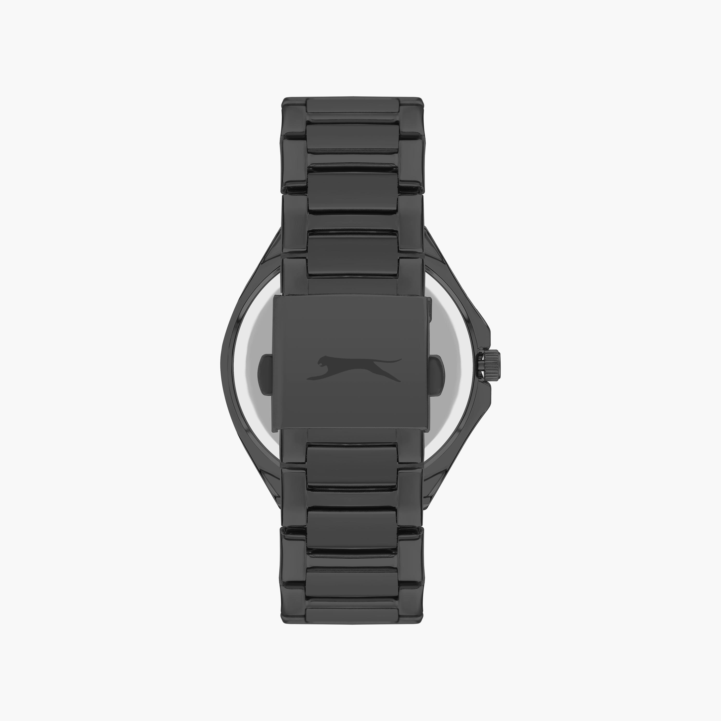 Slazenger Men's Black Multi-Function Stainless Steel Strap Watch | SL.9.2039.2.02-men-watchesandjewellery-watches-image-3