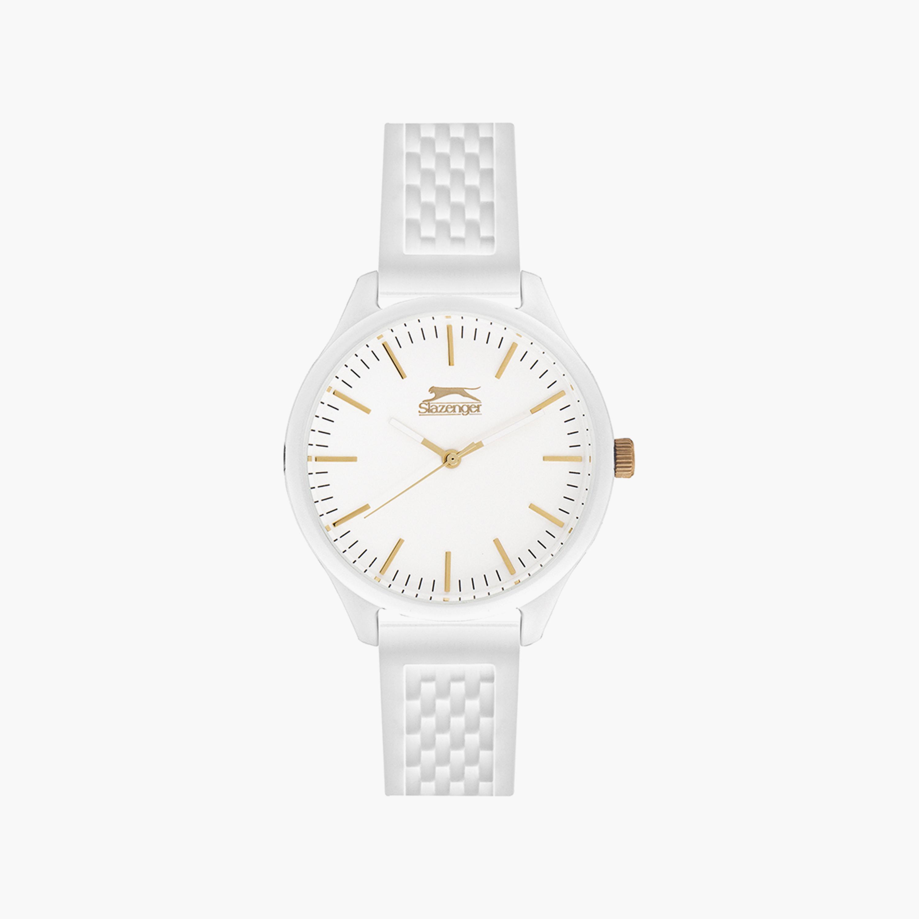 Slazenger White Analog Silicone Strap Watch | SL.9.6370.3.03-men-watchesandjewellery-watches-image-1