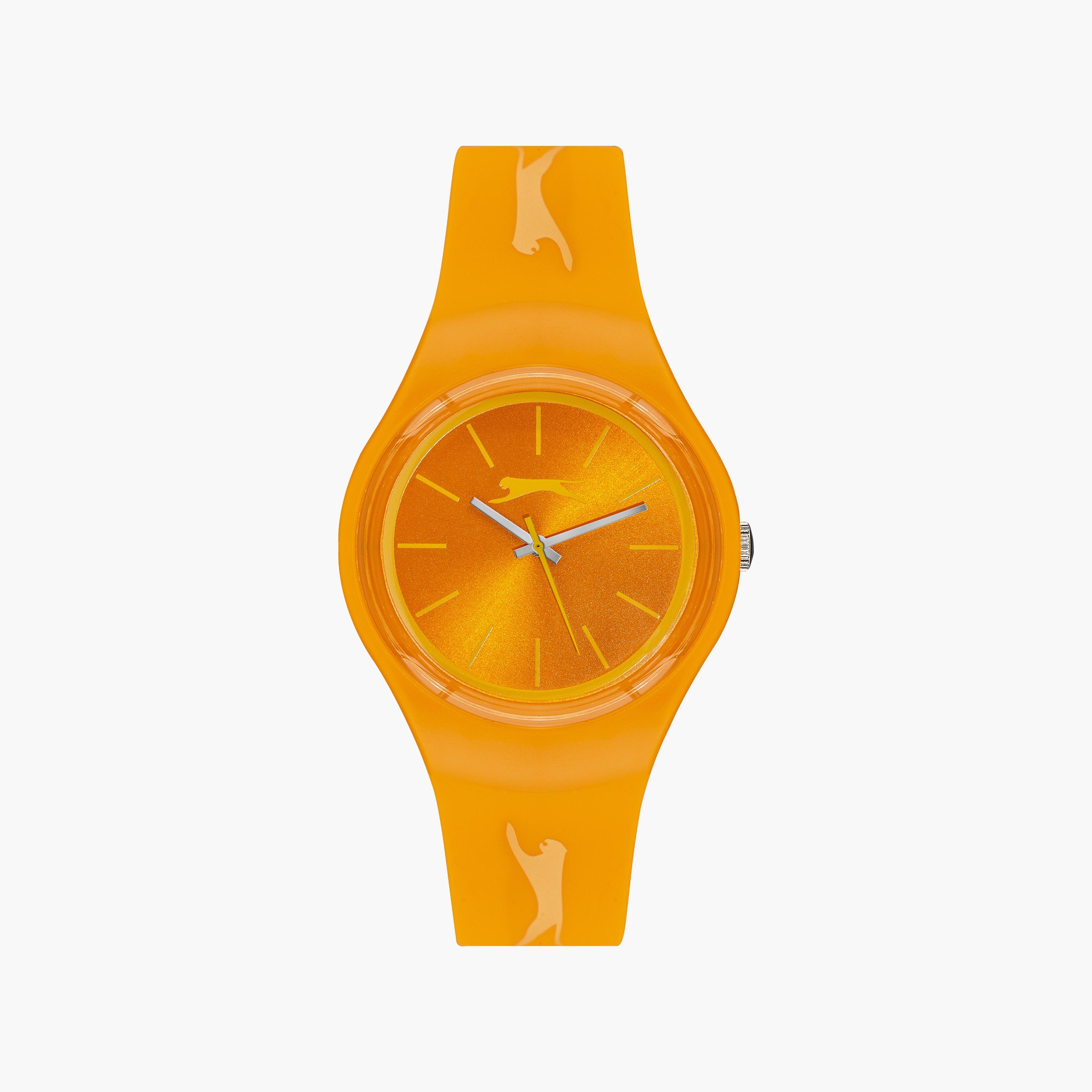 ساعة سلازنجر للجنسين برتقالية أنالوج بسوار سيليكون | SL.9.6570.3.02-men-watchesandjewellery-watches-image-1