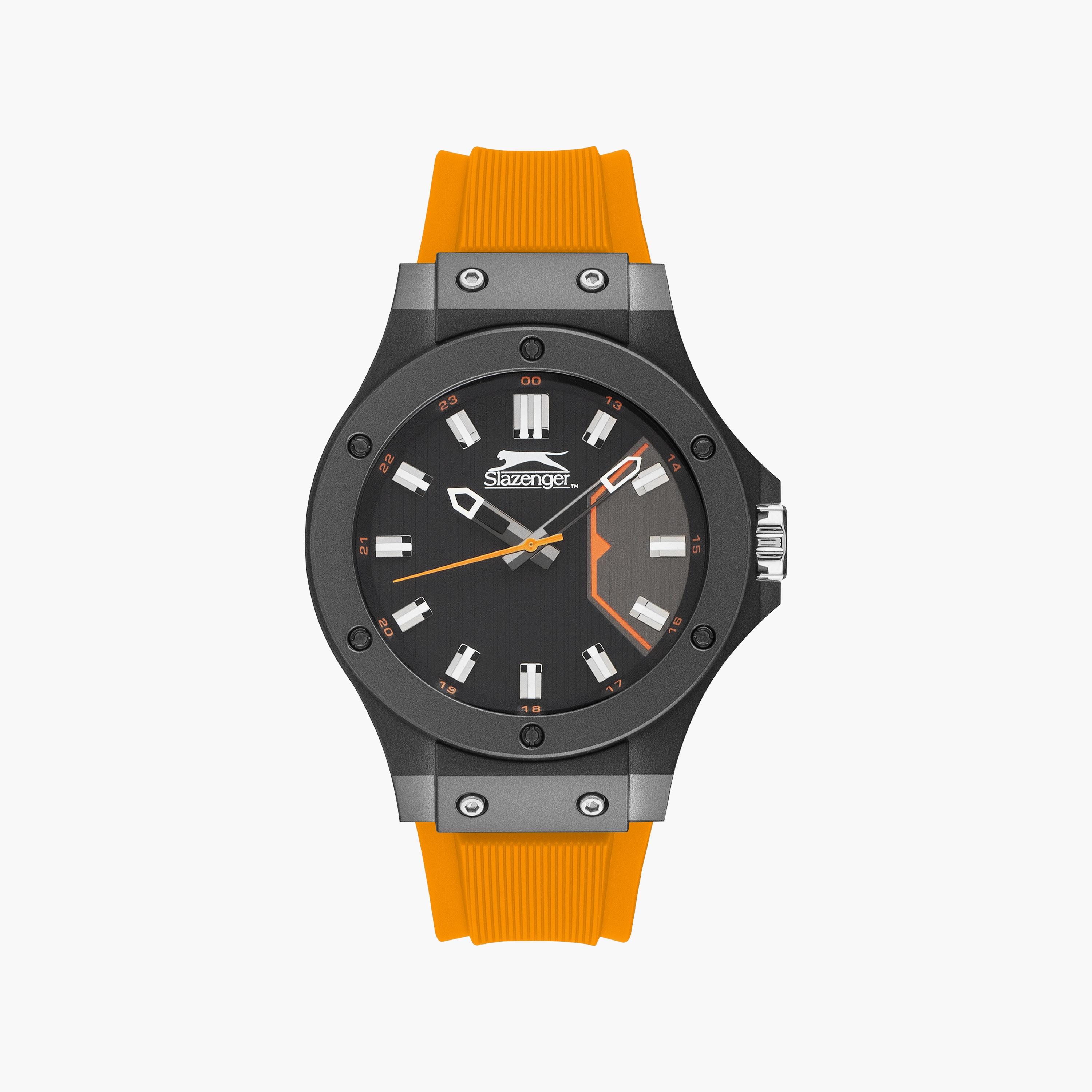 Slazenger Unisex Orange Analog Silicone Strap Watch | SL.9.6572.1.01-men-watchesandjewellery-watches-image-1