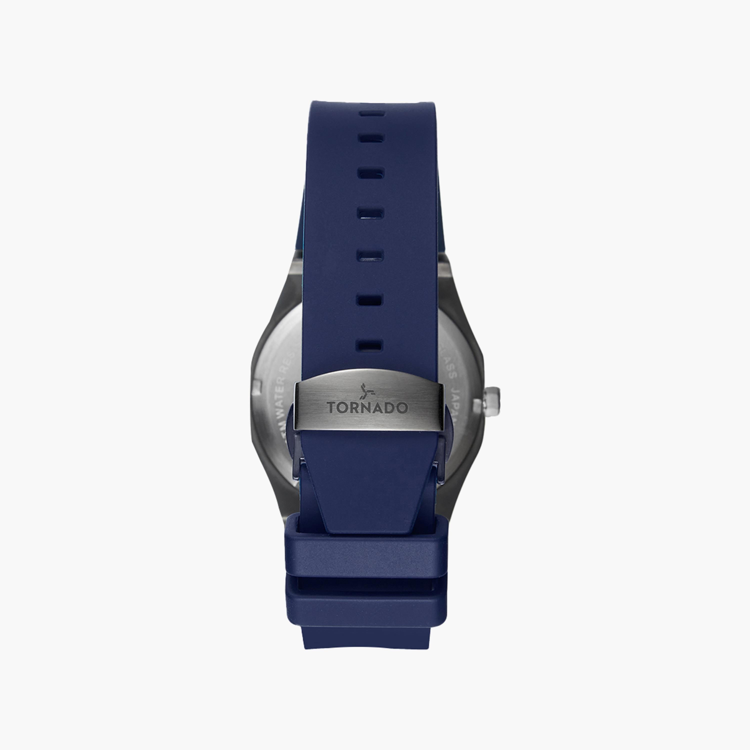 ساعة تورنادو للرجال زرقاء انالوج بسوار سيليكون | T22002-XSNN-men-watchesandjewellery-watches-image-3