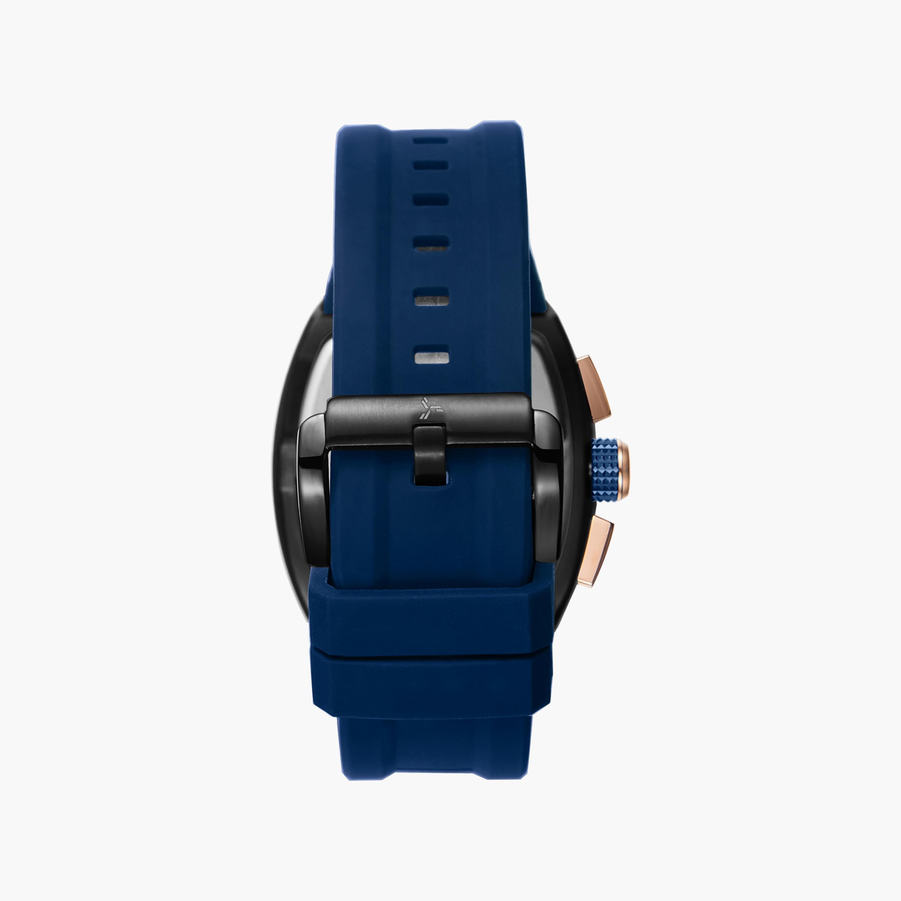 ساعة تورنادو للرجال زرقاء أوتوماتيكية بسوار سيليكون | T23105-BSNNK-men-watchesandjewellery-watches-image-3