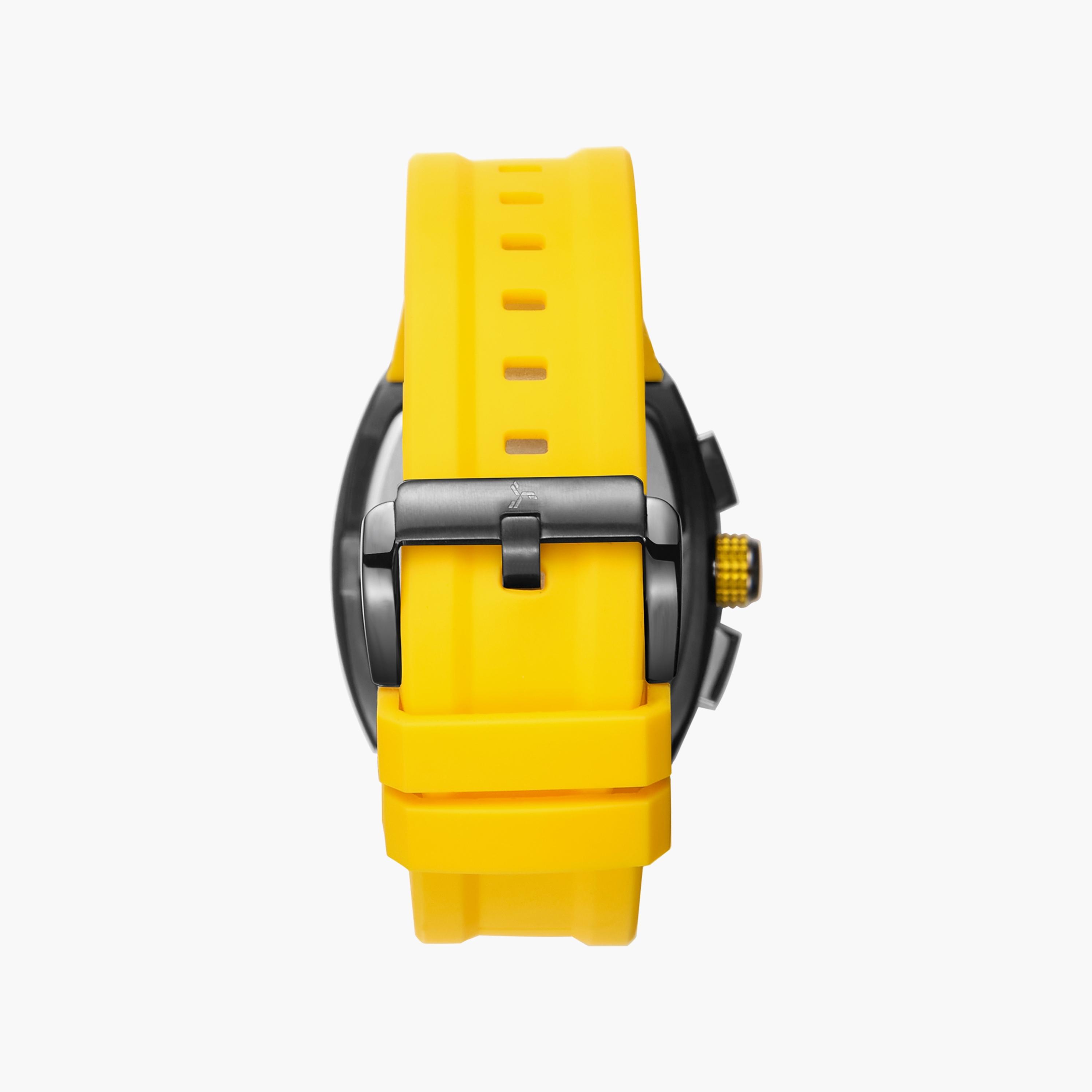 ساعة تورنادو للرجال صفراء أوتوماتيكية بسوار سيليكون | T23105-XSYB-men-watchesandjewellery-watches-image-3