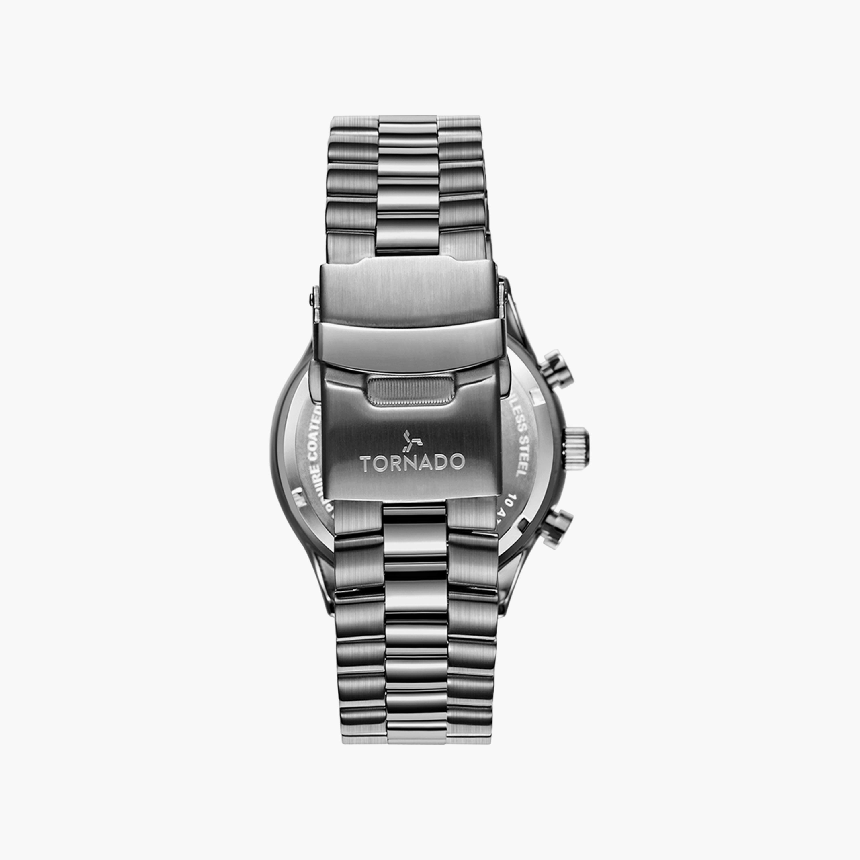 ساعة تورنادو للرجال كرونوغراف معدني وبسوار ستانلس ستيل | T6106B-XBXH-men-watchesandjewellery-watches-image-3
