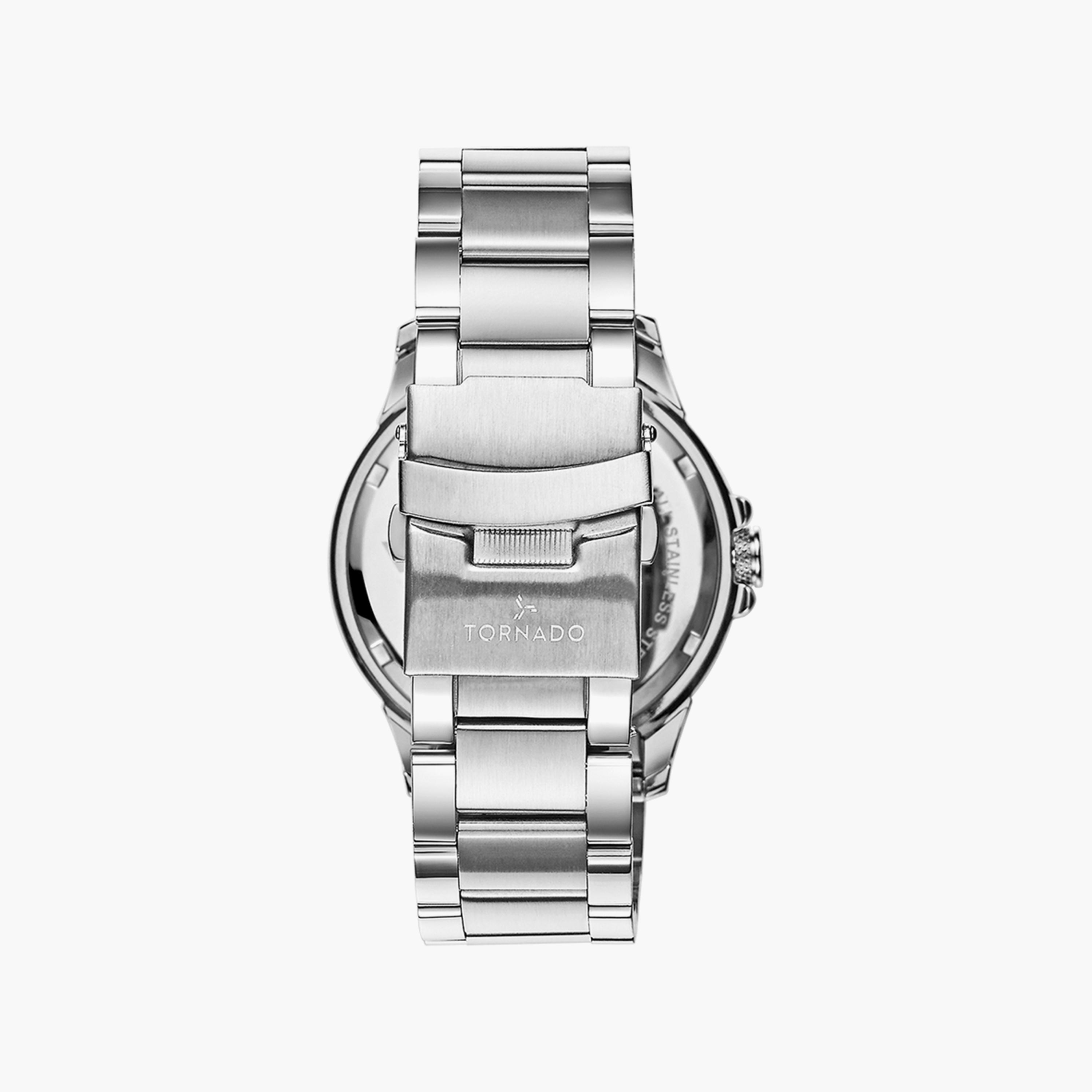 Tornado Men's Silver Multi-Function Stainless Steel Strap Watch | T6107-SBSH-men-watchesandjewellery-watches-image-3