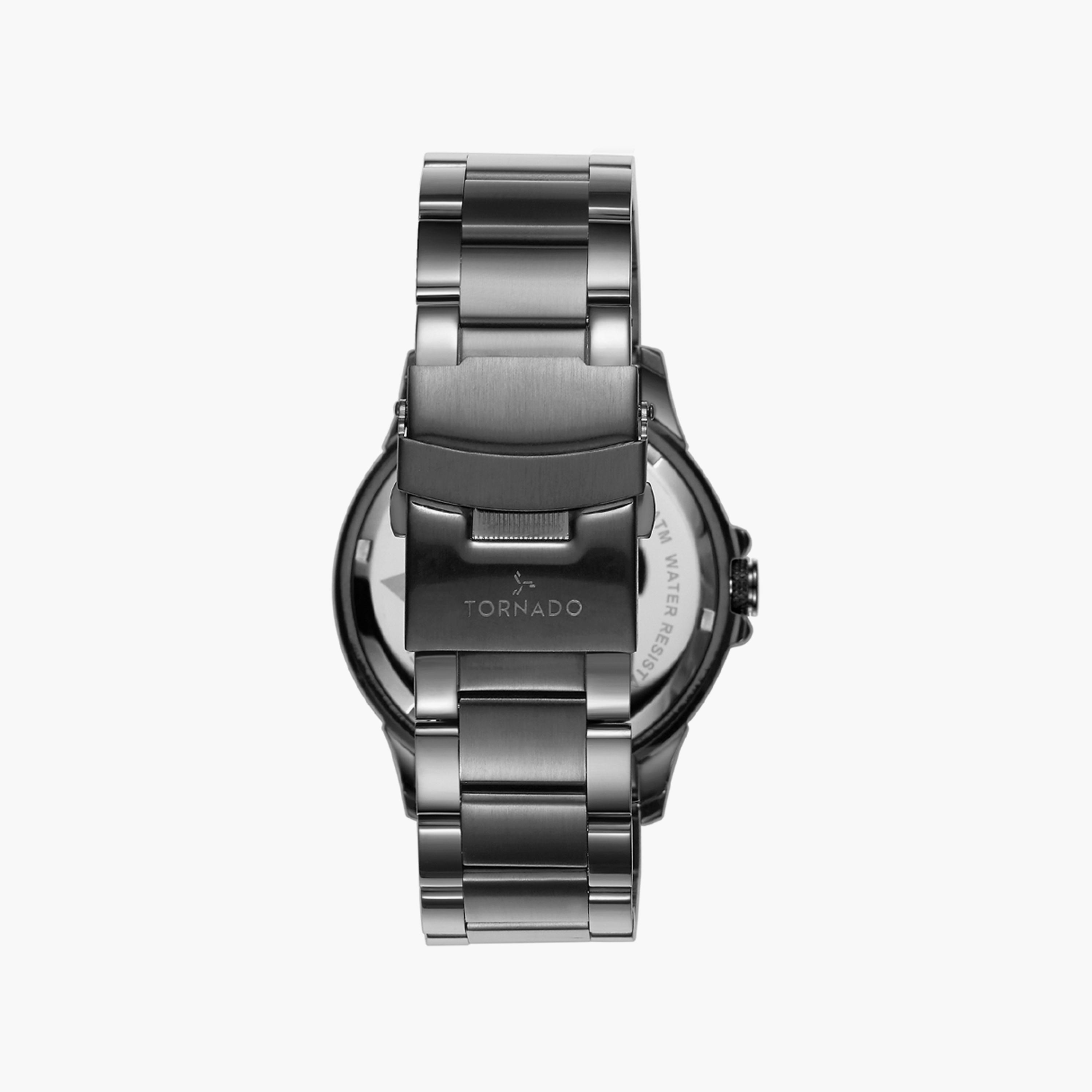 ساعة تورنادو للرجال بسوار معدني متعدد الوظائف وبسوار من الستانلس ستيل | T6107-XBXL-men-watchesandjewellery-watches-image-3