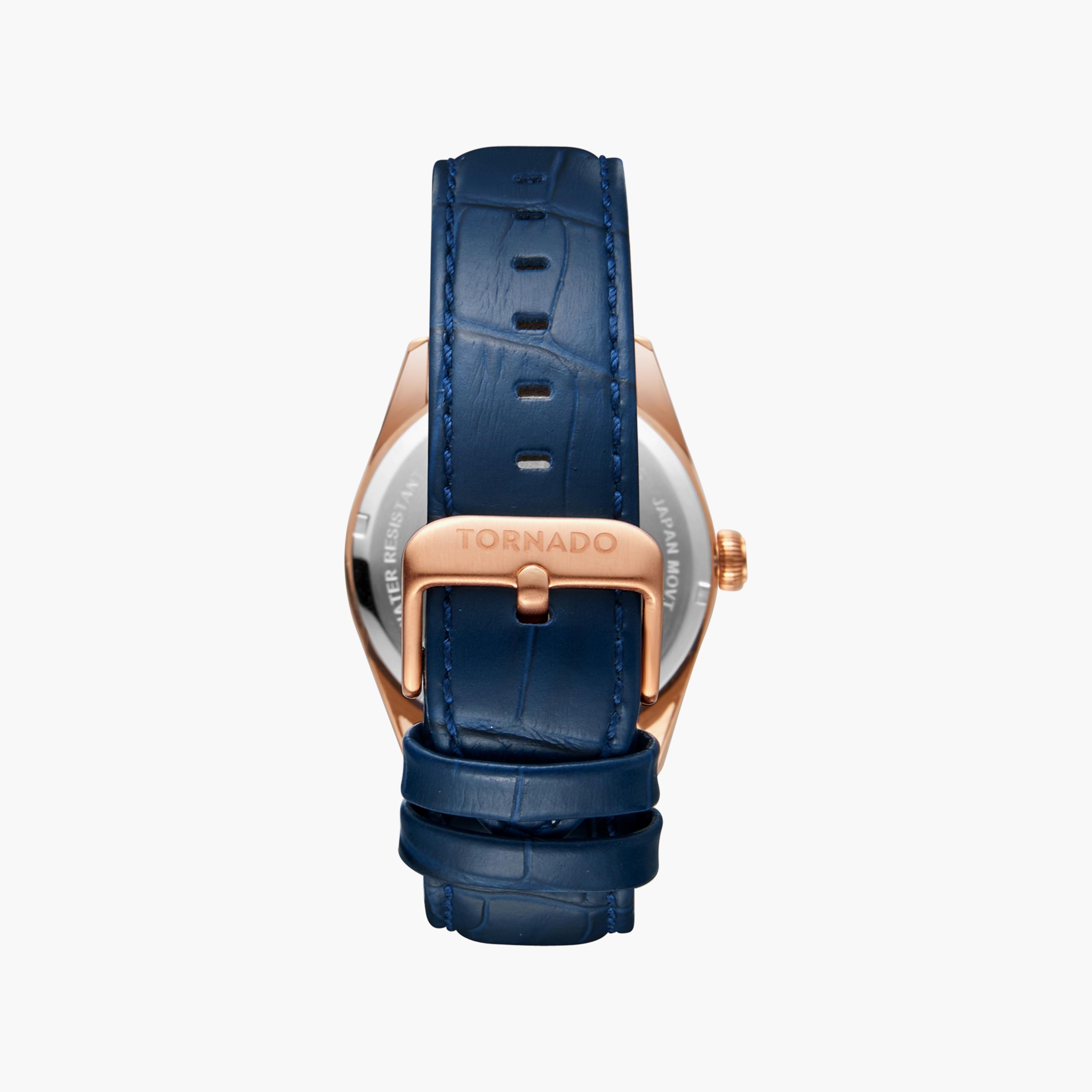 Tornado Men's Blue Analog Leather Strap Watch | T8007-RLNN-men-watchesandjewellery-watches-image-3