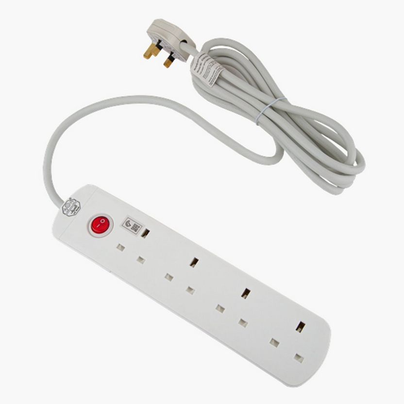 Al Saif 5 m Electric Extension Cord with 4 Power Sockets - E06303-household-lighting-electricalaccessories-image-1