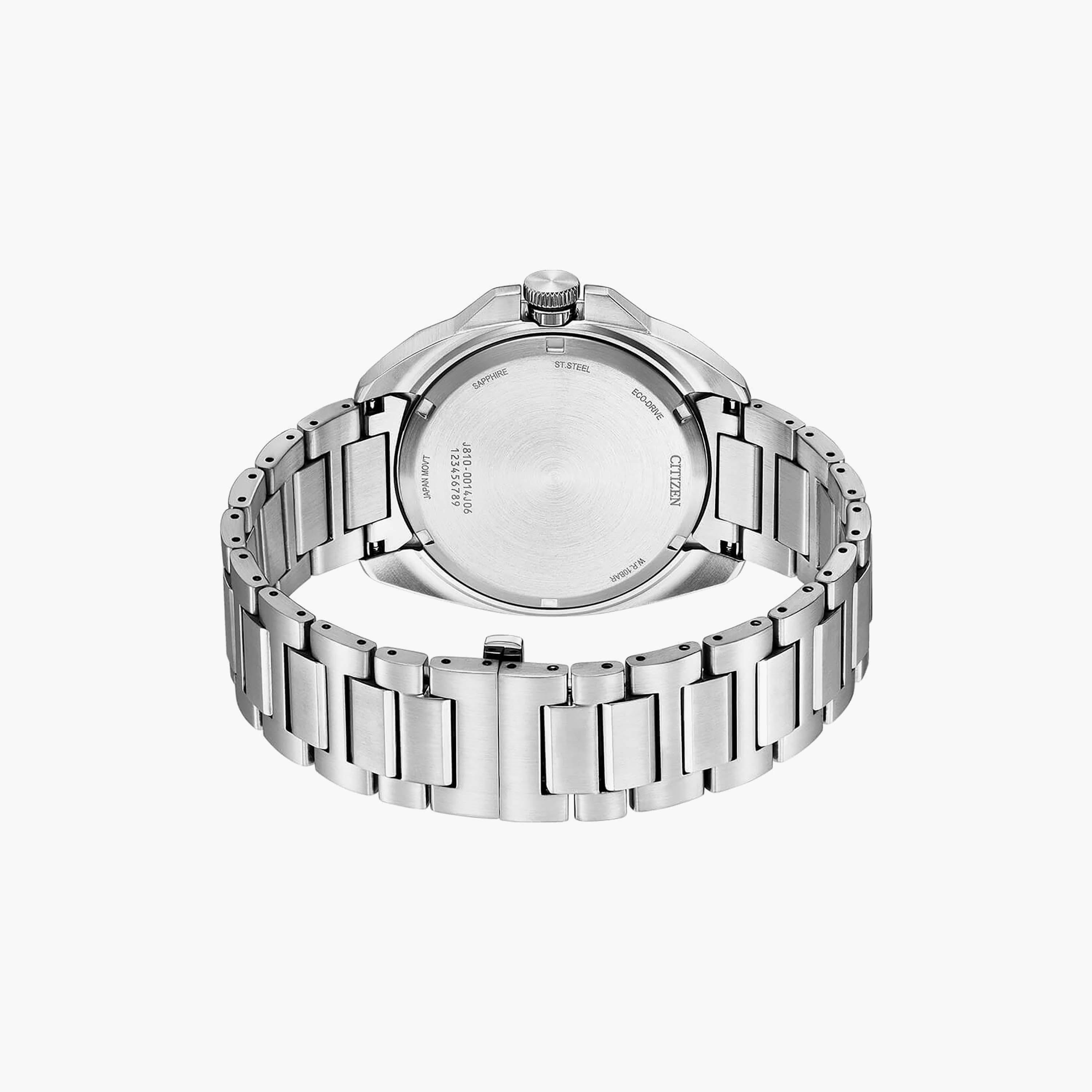 Citizen Eco-Drive Men's 46 MM Silver Analog Stainless Steel Strap Watch | AW1720-51E-men-watchesandjewellery-watches-image-3